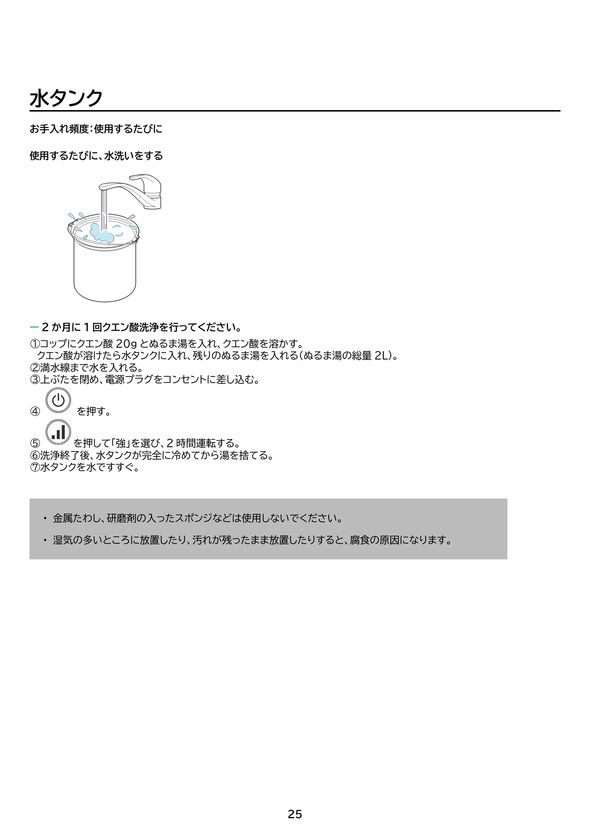 アイリスオーヤマ KHM-MHU401 取扱説明書 — 原本ページ — 25ページ