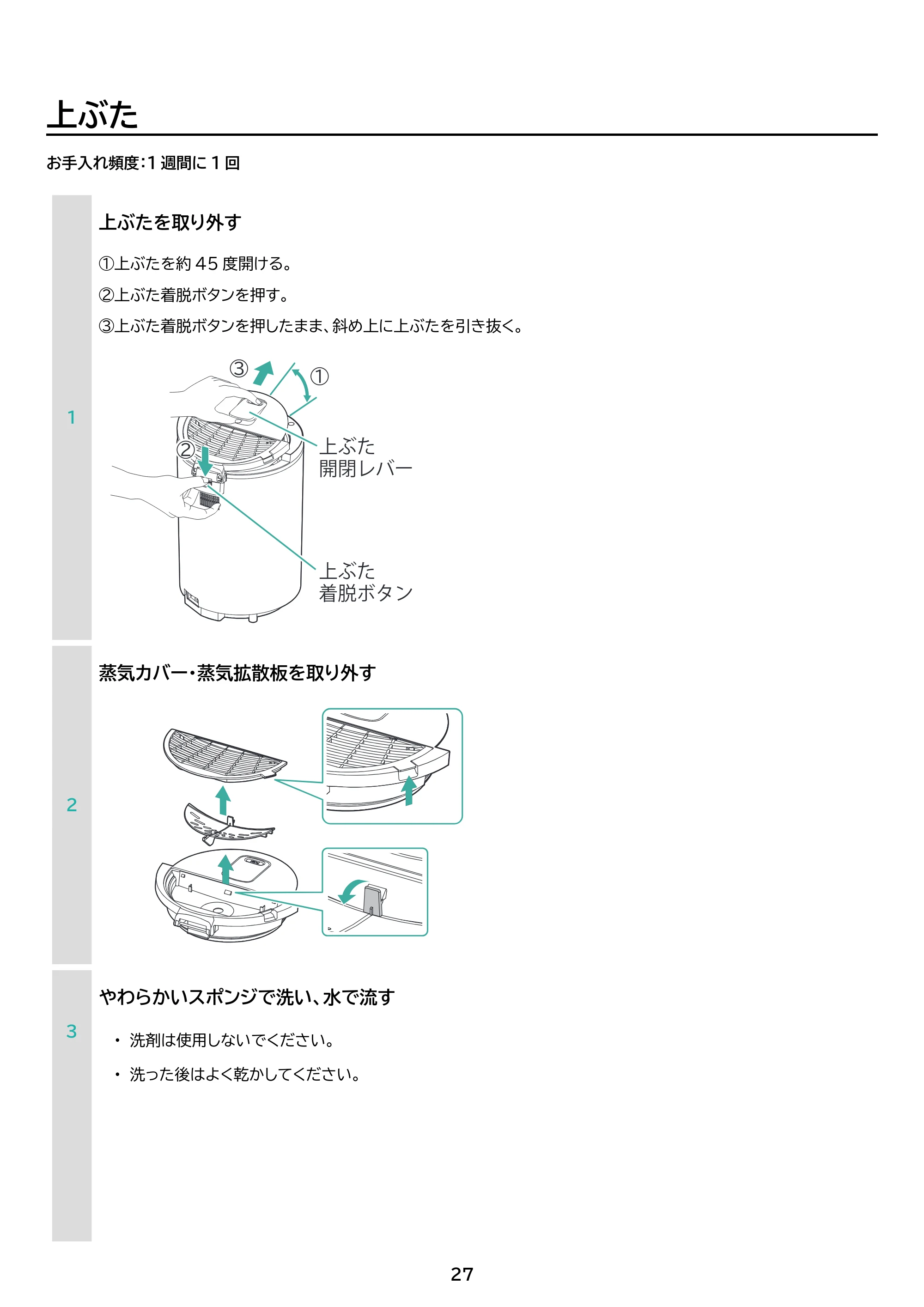アイリスオーヤマ KHM-MHU401 取扱説明書 — 原本ページ — 27ページ