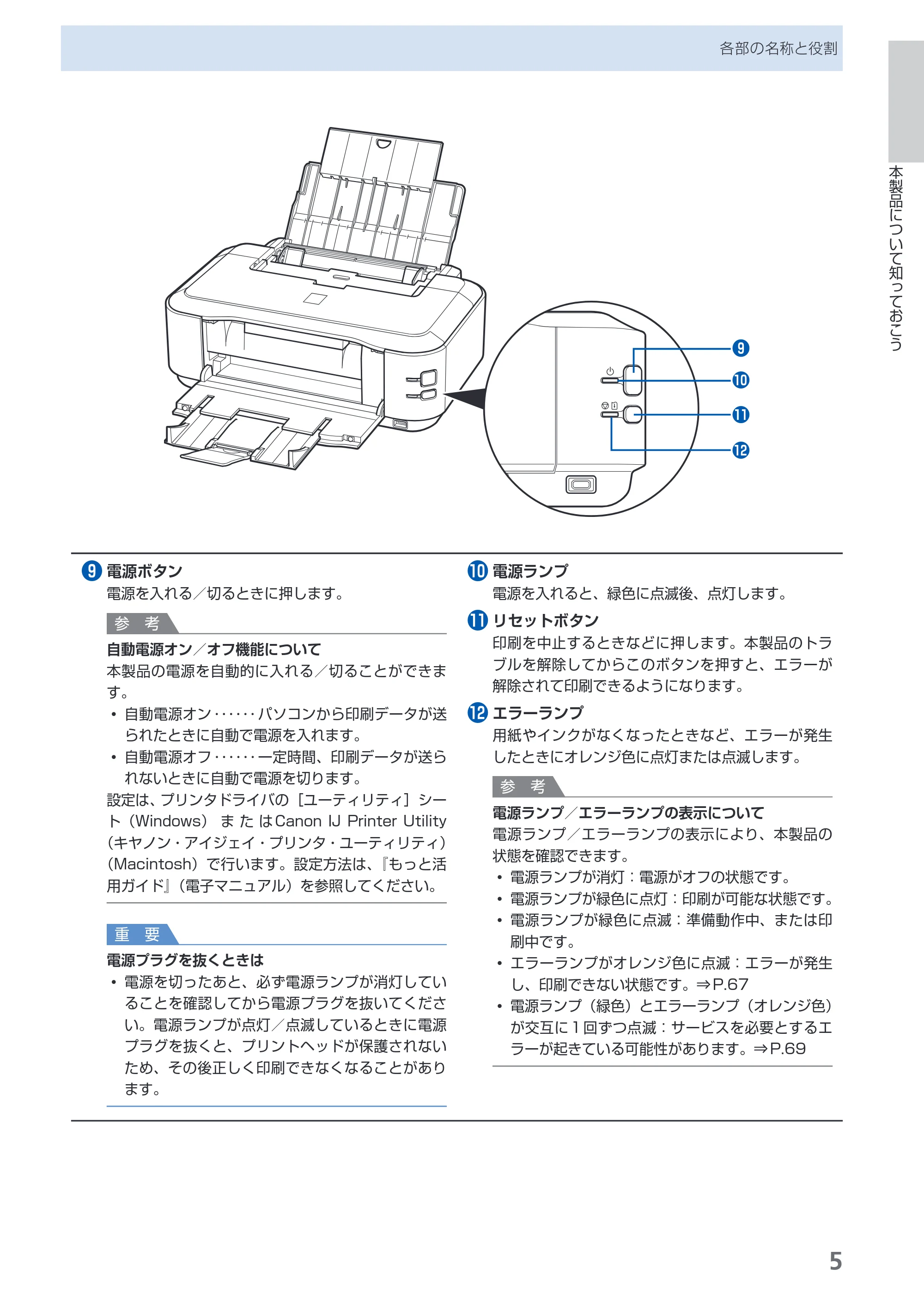 キヤノン PIXUS iP3600 基本操作ガイド （PDF形式／15.65Mバイト） — 原本ページ — 7ページ