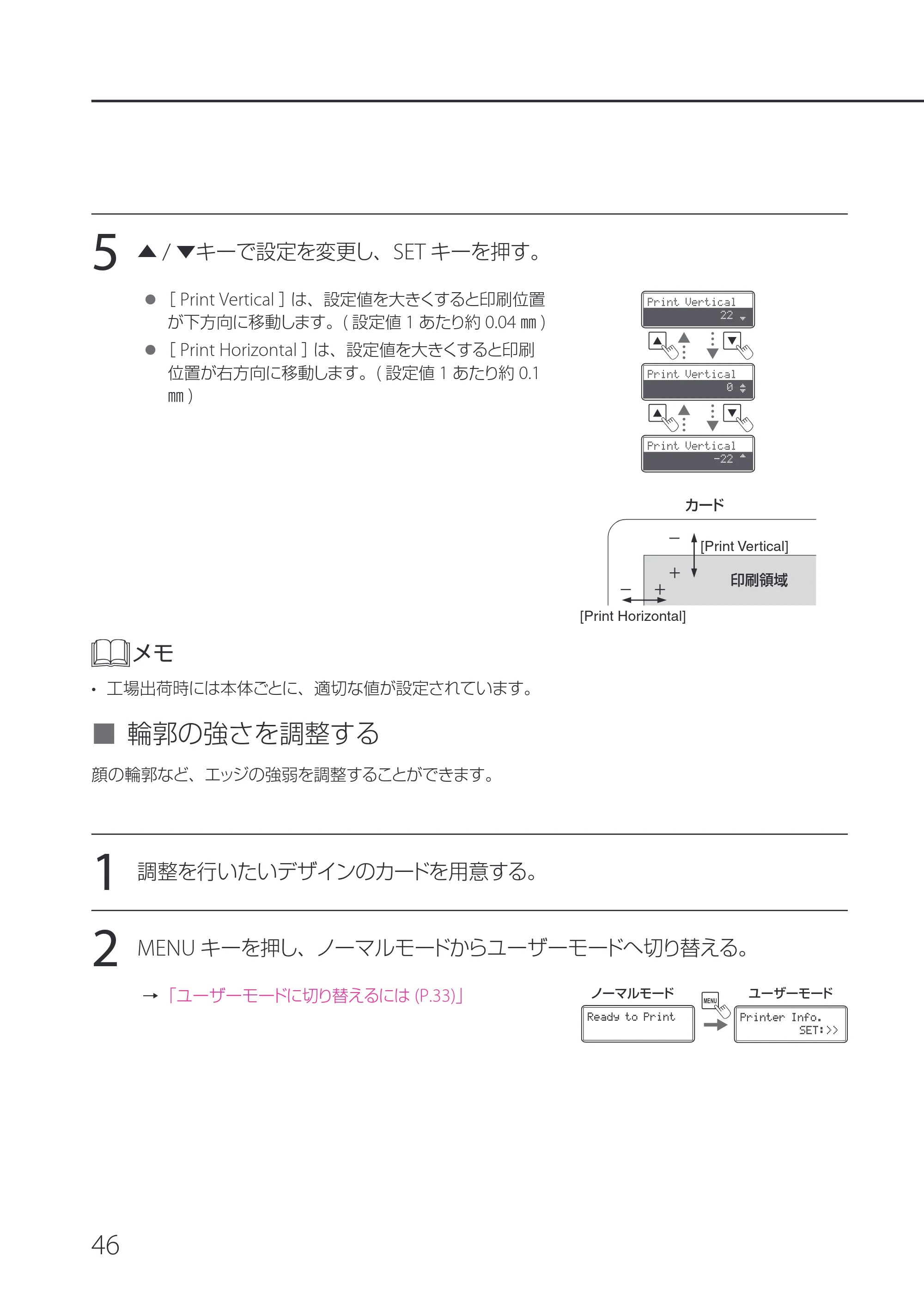 キヤノン IX-R7000 IX-R7000 操作ガイド 2026年9月17日更新（PDF：7.46MB） — 輪郭の強さを調整する — 原本ページ — 50ページ