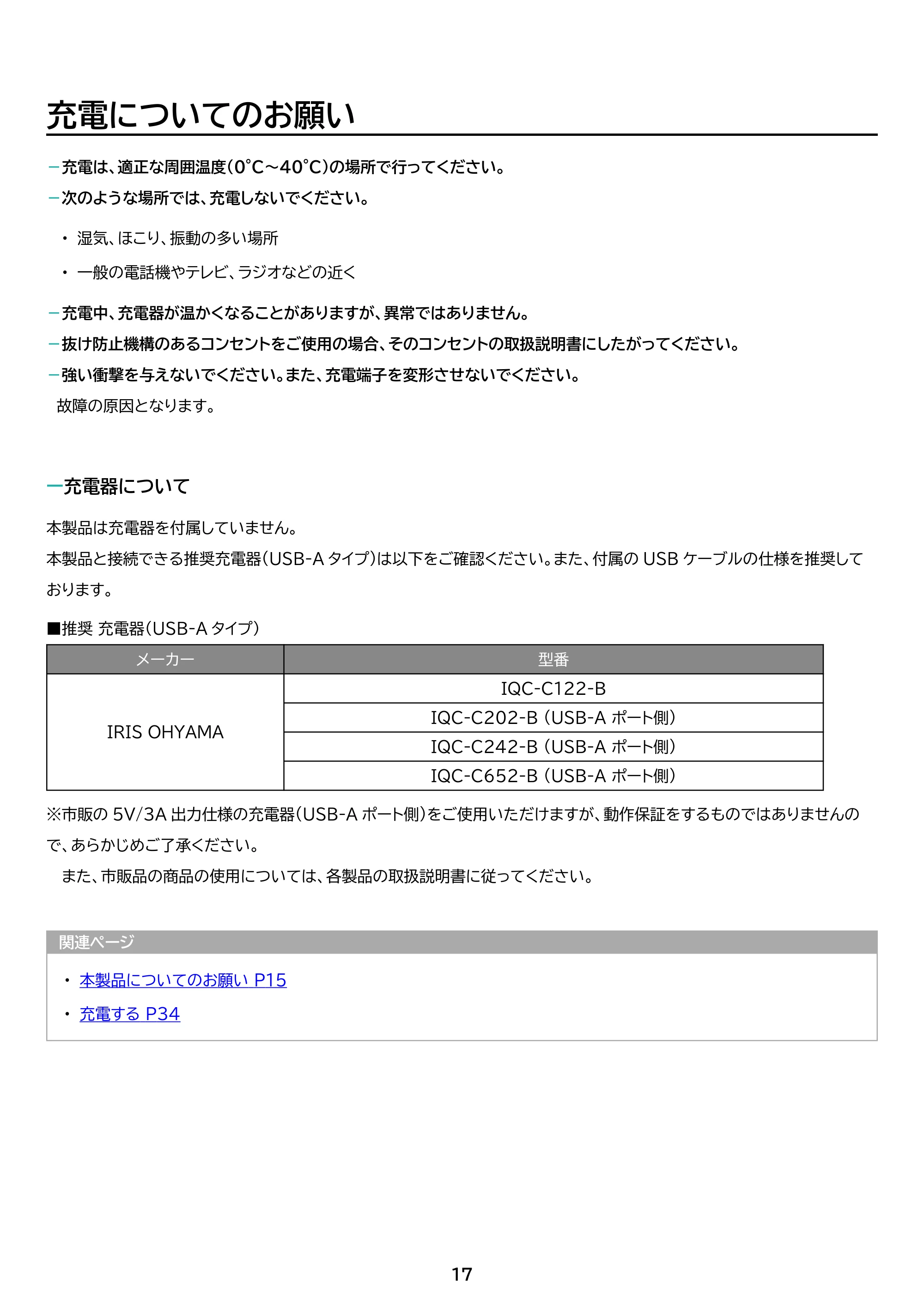 アイリスオーヤマ TE10D1M64-KV1B 取扱説明書 — 原本ページ — 17ページ