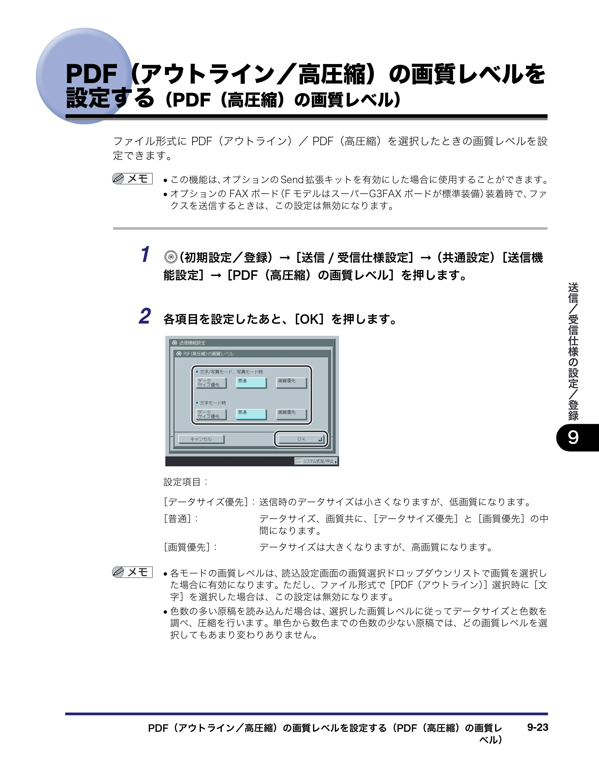 キヤノン iR C3380/C3380F/C2880/C2880F 送信／ファクスガイド （PDF形式／26.18Mバイト） — 原本ページ — 261ページ