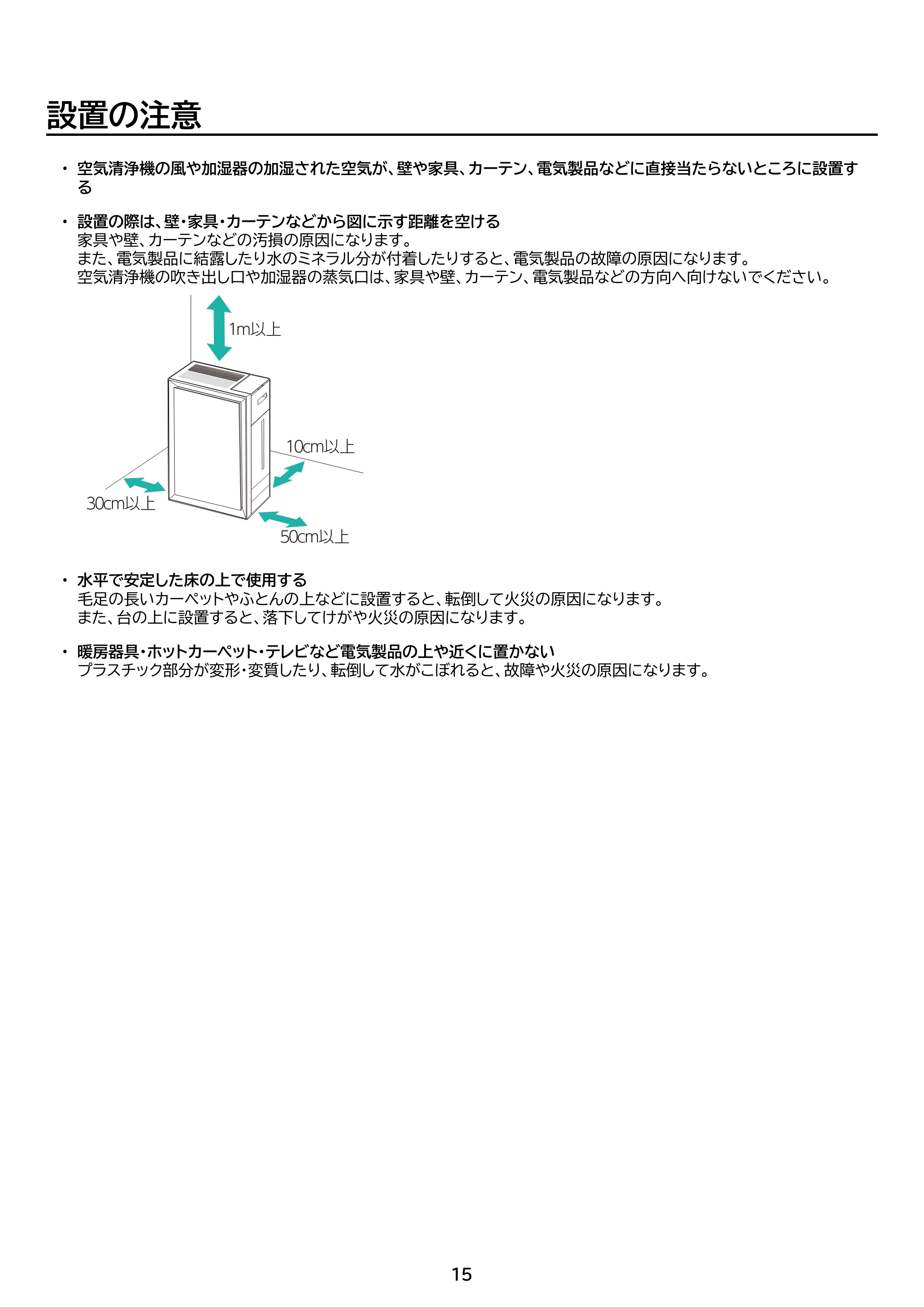 アイリスオーヤマ KAP-AH501 取扱説明書 — 原本ページ — 15ページ