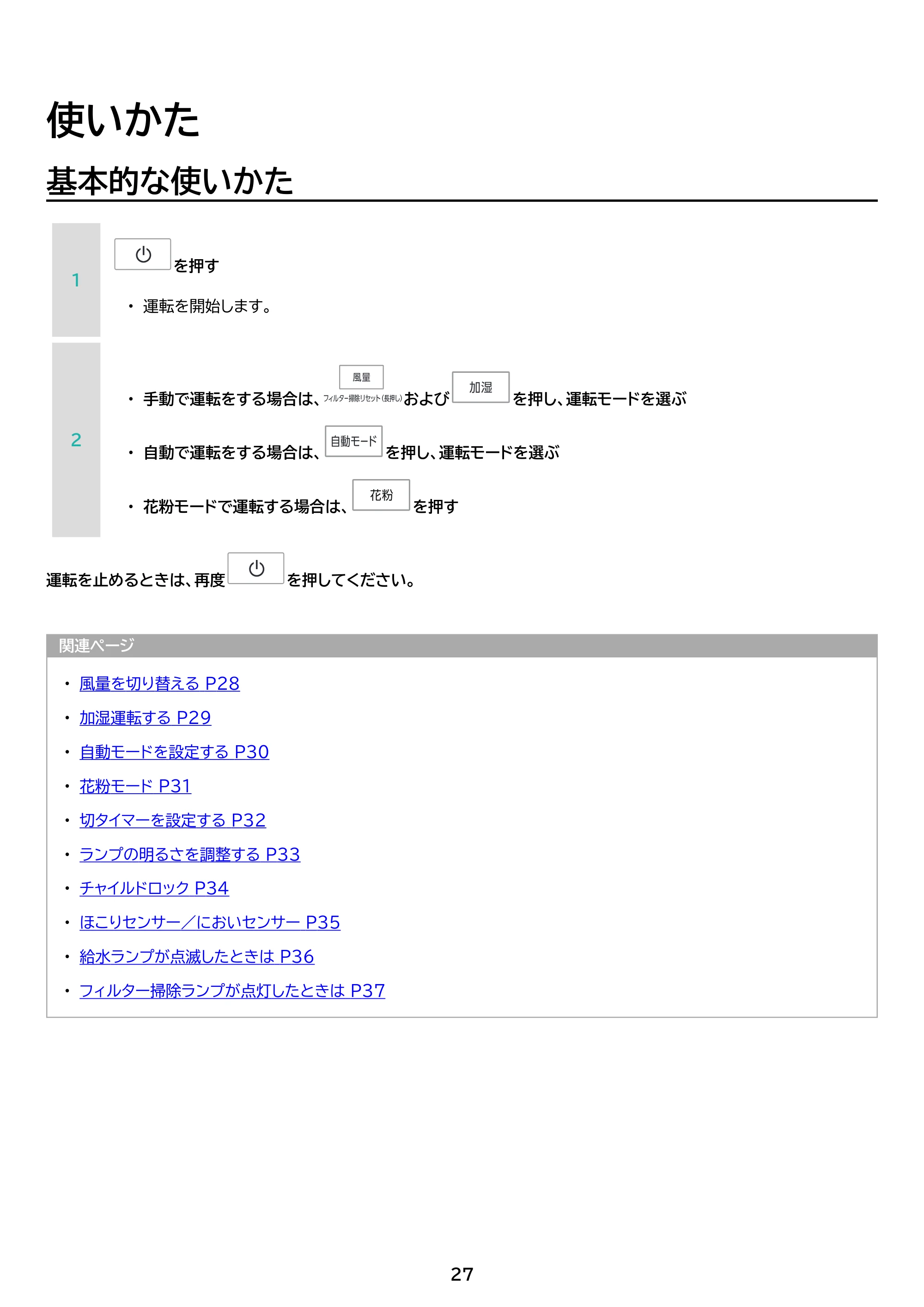 アイリスオーヤマ KAP-AH501 取扱説明書 — 原本ページ — 27ページ