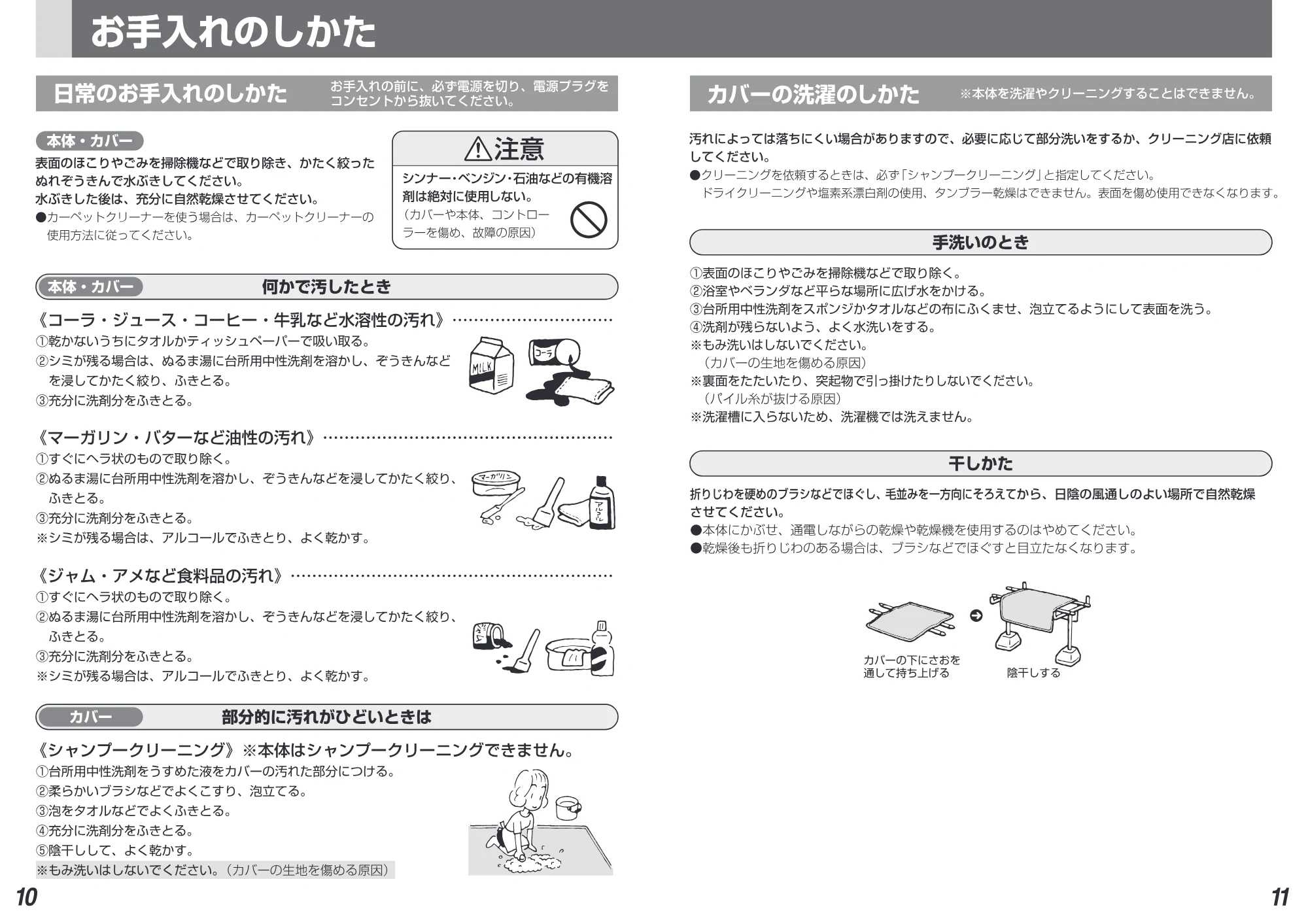 日立 HLU-307 / HLU-207 取扱説明書 — 16 HLU-207取説P10-11 — 原本ページ — 6ページ