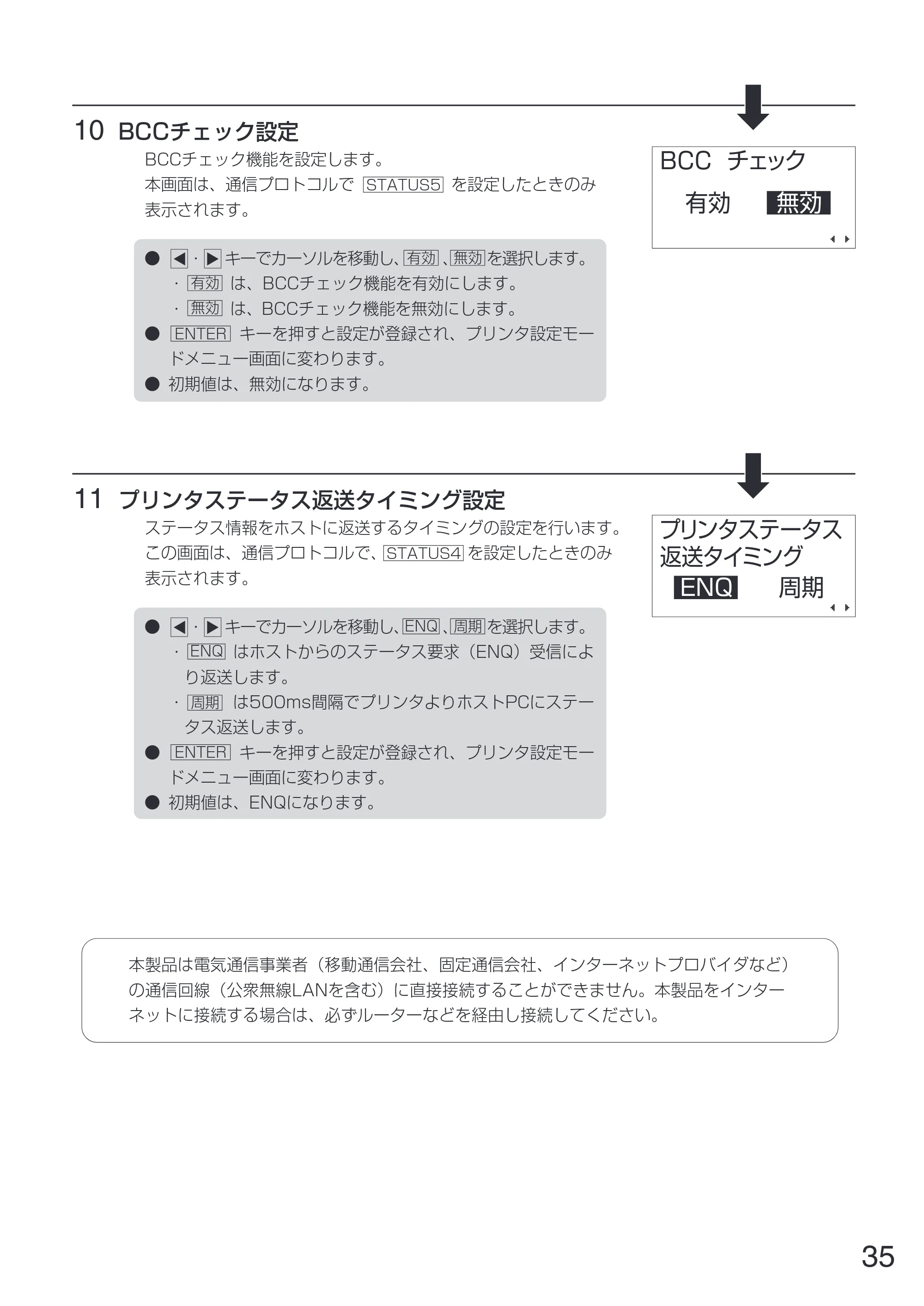 サトー GN412T 取扱説明書（第5版） — 原本ページ — 36ページ