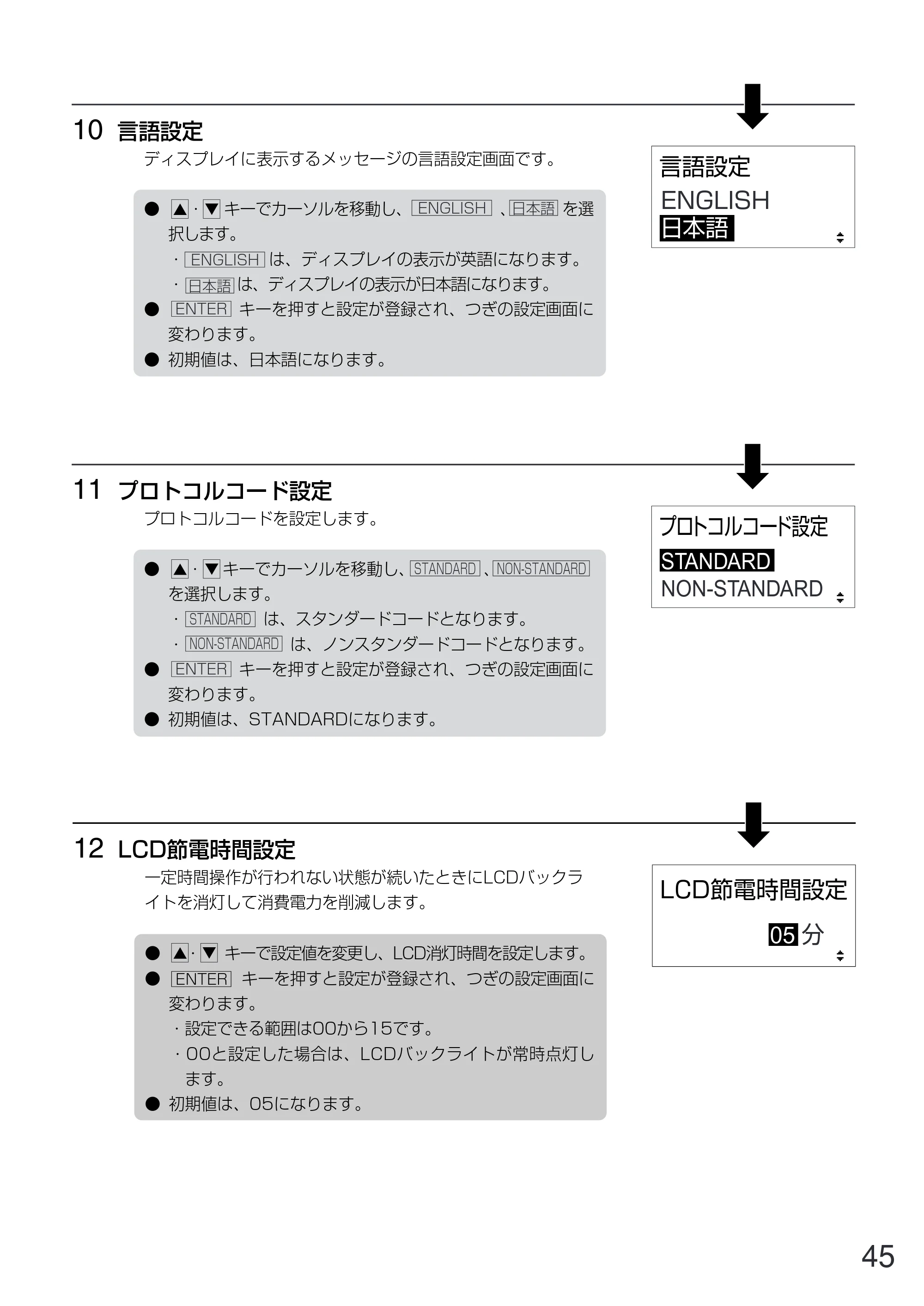 サトー GN412T 取扱説明書（第5版） — 原本ページ — 46ページ