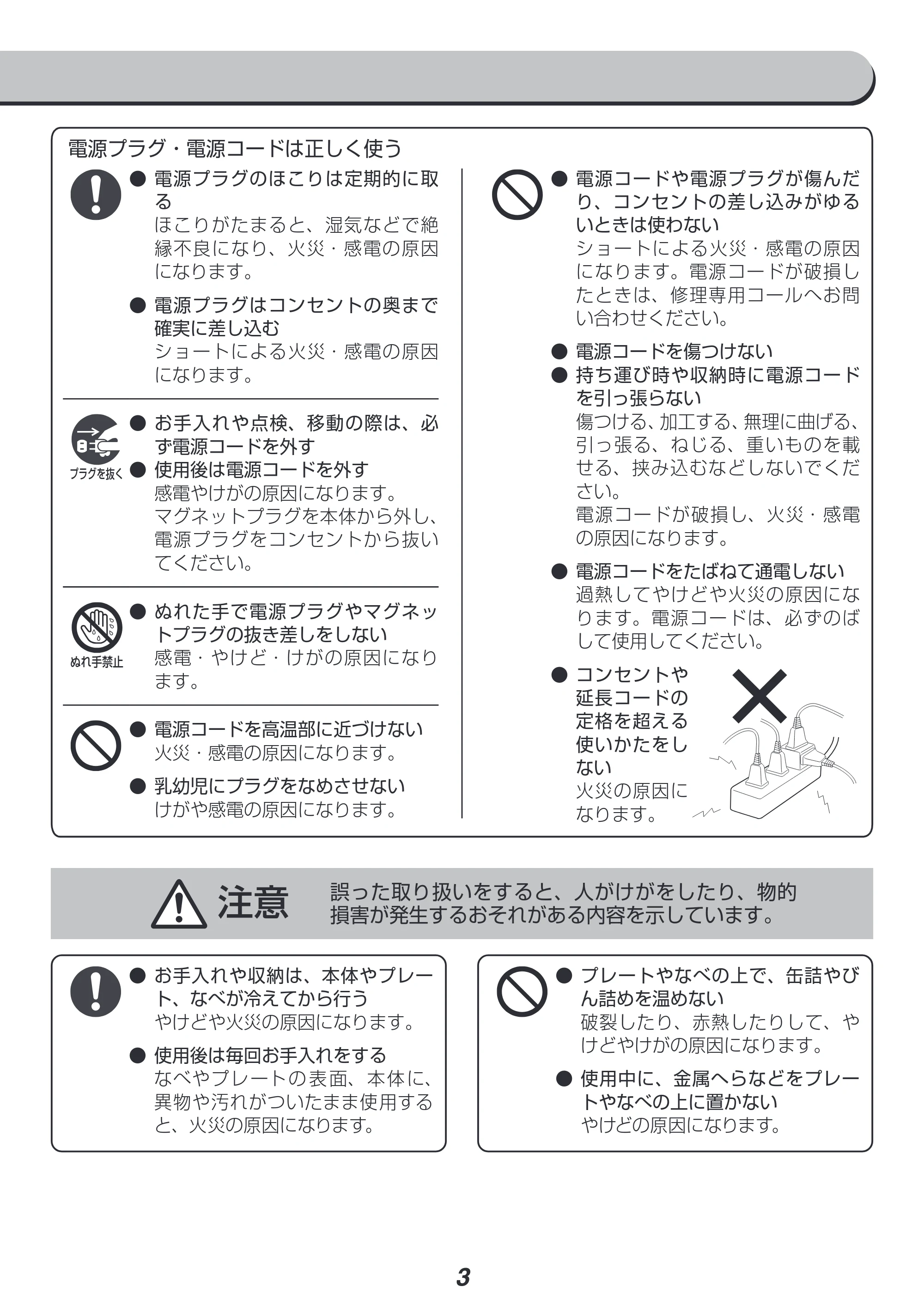 アイリスオーヤマ IGU-PR2-WC 取扱説明書 — 原本ページ — 3ページ