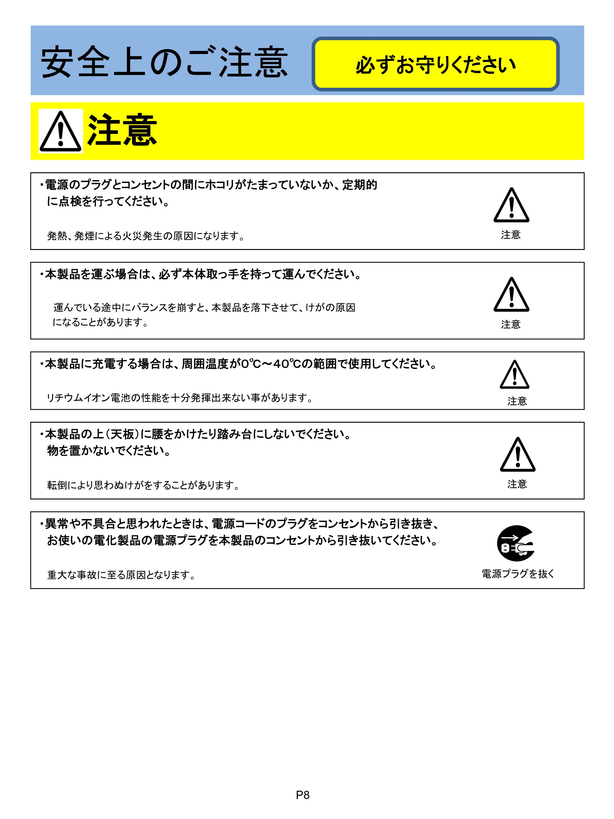 サンワサプライ BTP-1000 取扱説明書 — 原本ページ — 8ページ