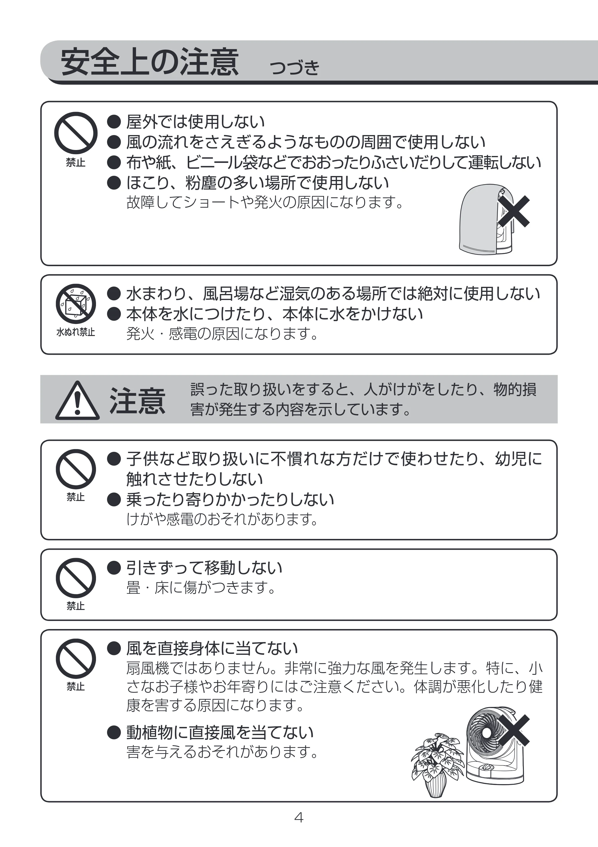 アイリスオーヤマ PCF-HD15 取扱説明書 — 原本ページ — 4ページ