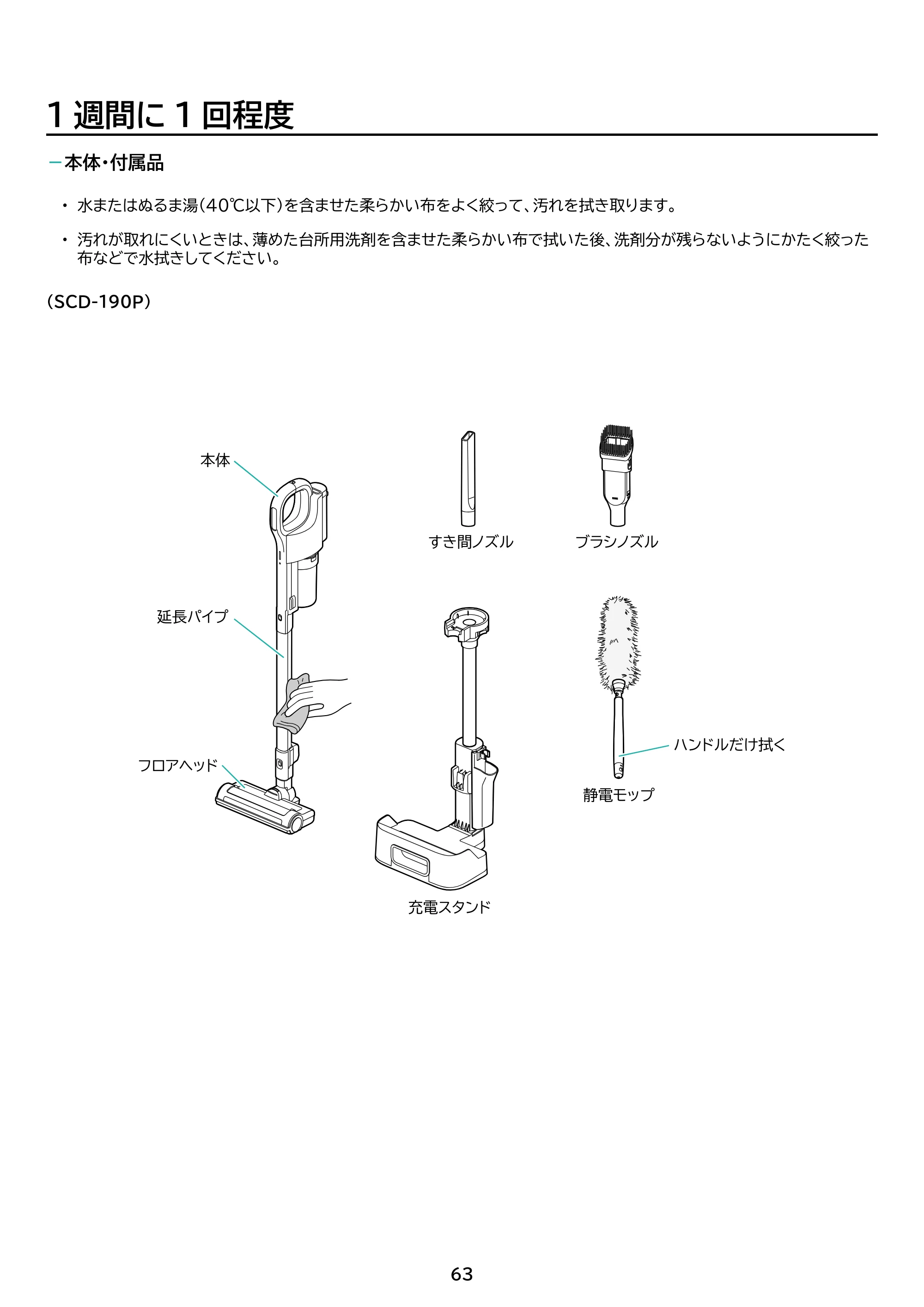 アイリスオーヤマ SCD-S1P 取扱説明書 — 原本ページ — 63ページ