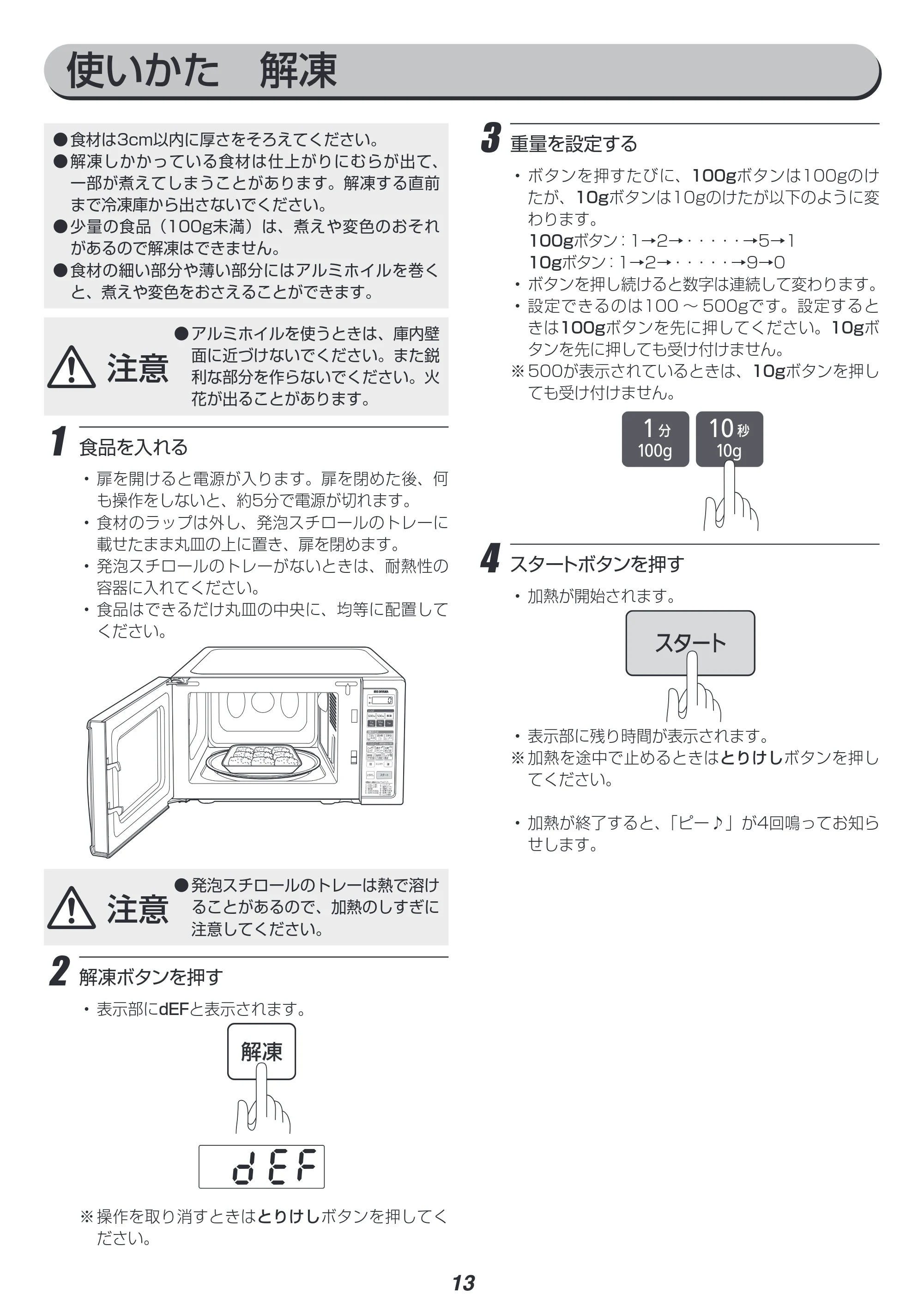 アイリスオーヤマ IMBY-T17 取扱説明書 — 原本ページ — 13ページ