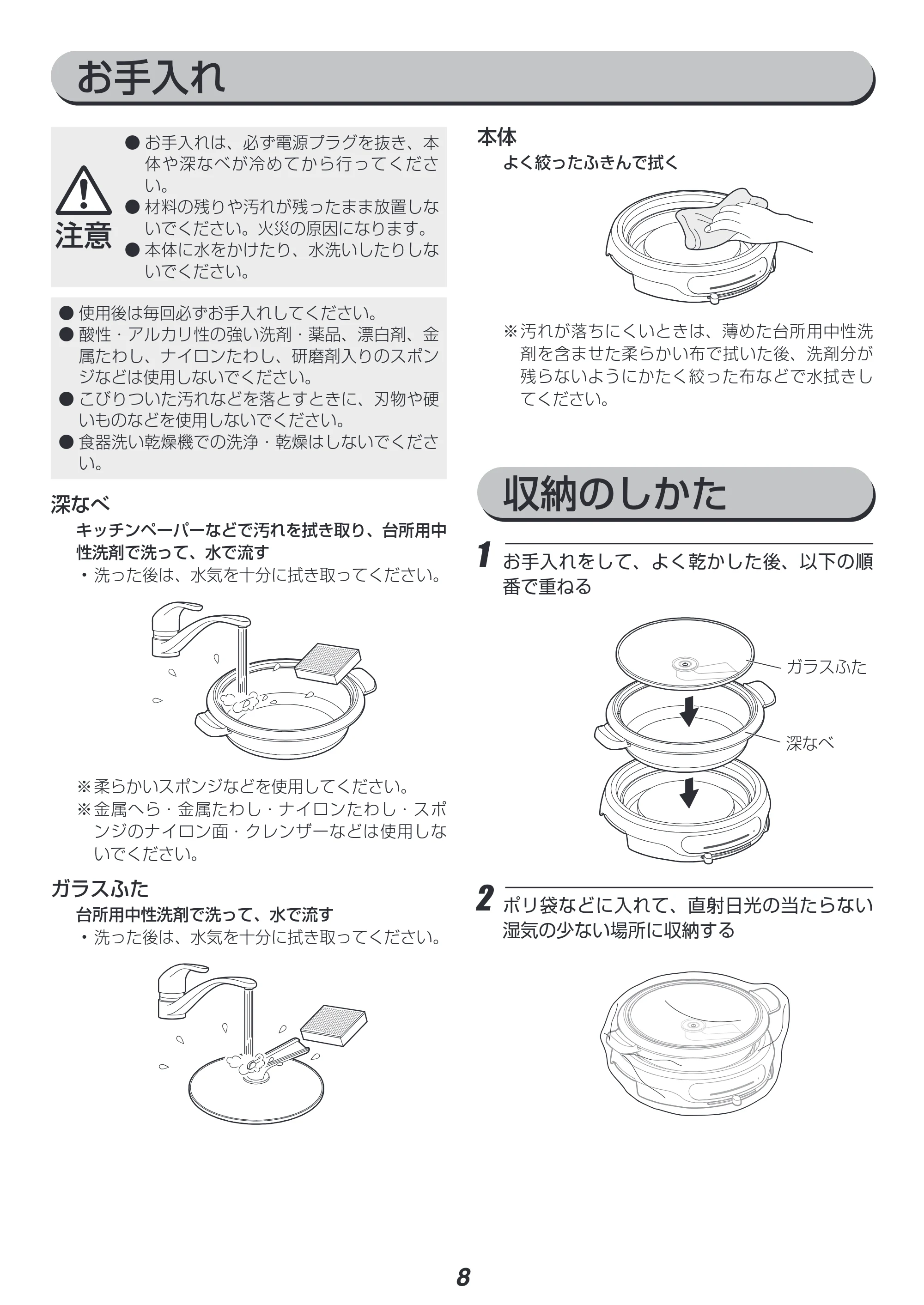 アイリスオーヤマ IGU-B1 取扱説明書 — 原本ページ — 8ページ