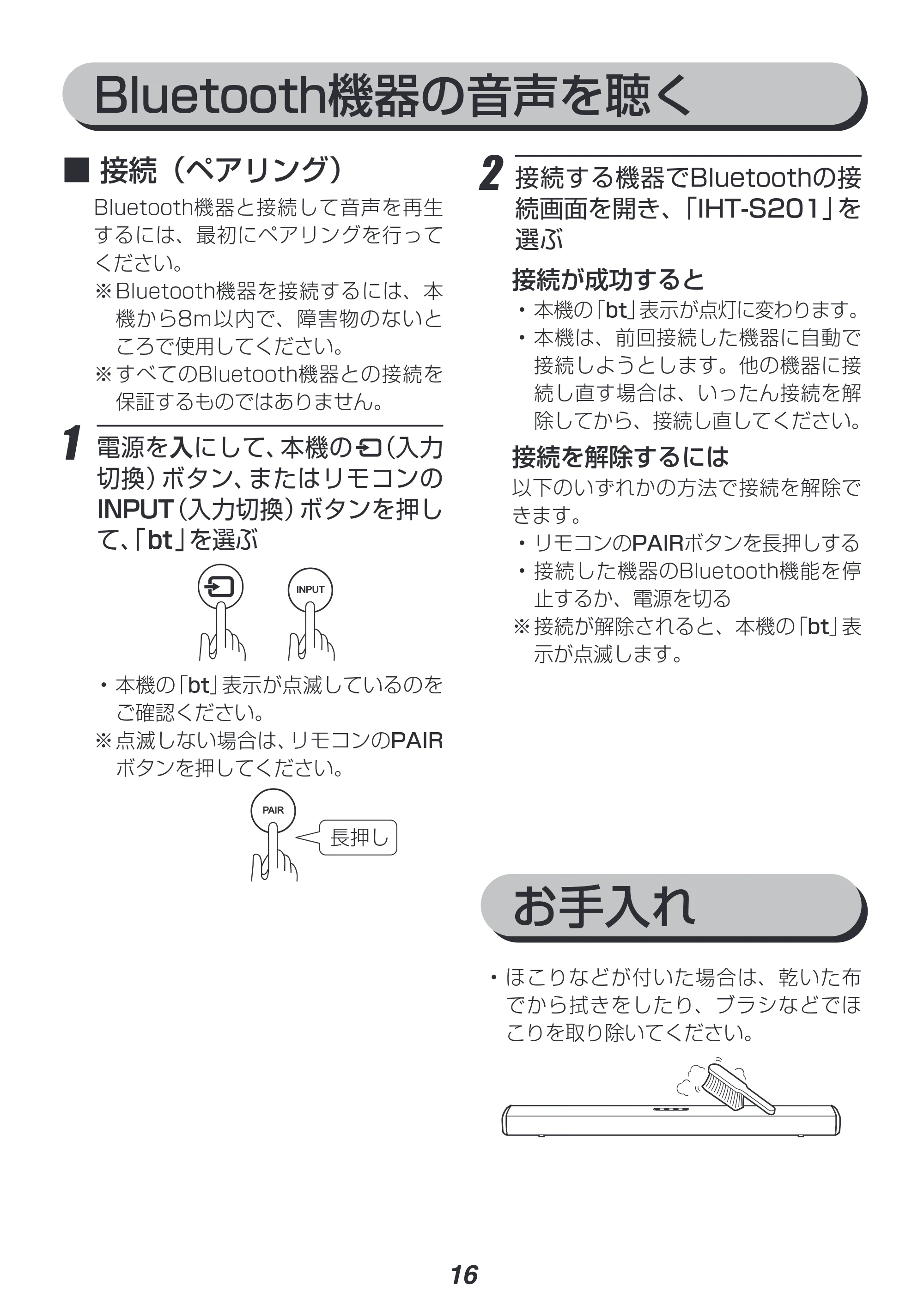 アイリスオーヤマ IHT-S201 取扱説明書 — 原本ページ — 16ページ