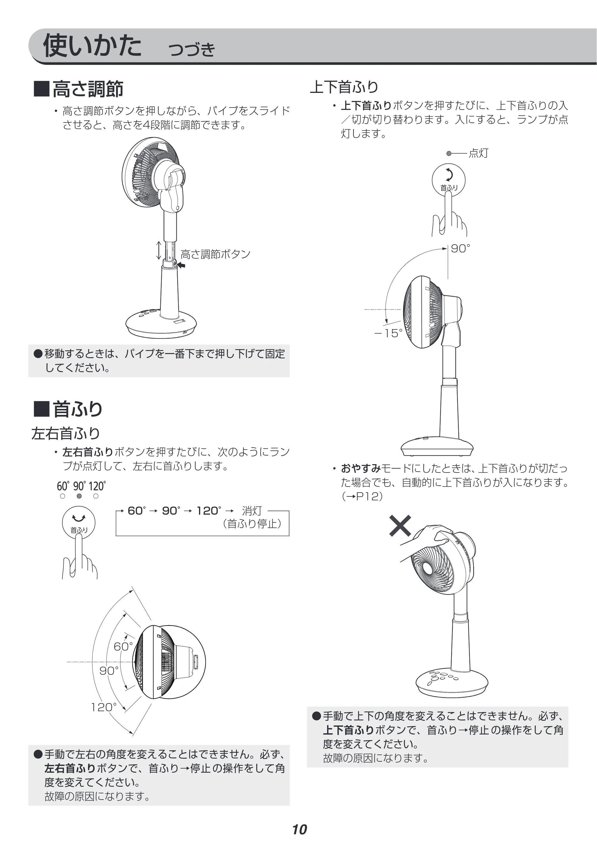 アイリスオーヤマ STF-DCC15T 取扱説明書 — 原本ページ — 10ページ