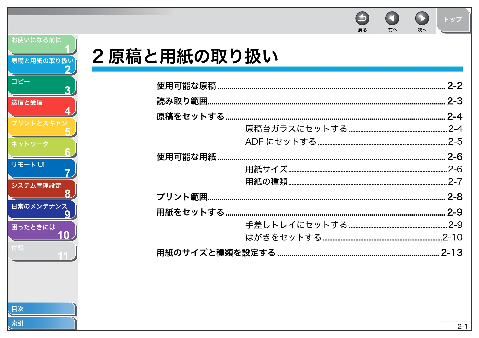 キヤノン MF4270 操作ガイド（総合編） （PDF形式／11.49Mバイト） — 2 原稿と用紙の取り扱い — 原本ページ — 35ページ