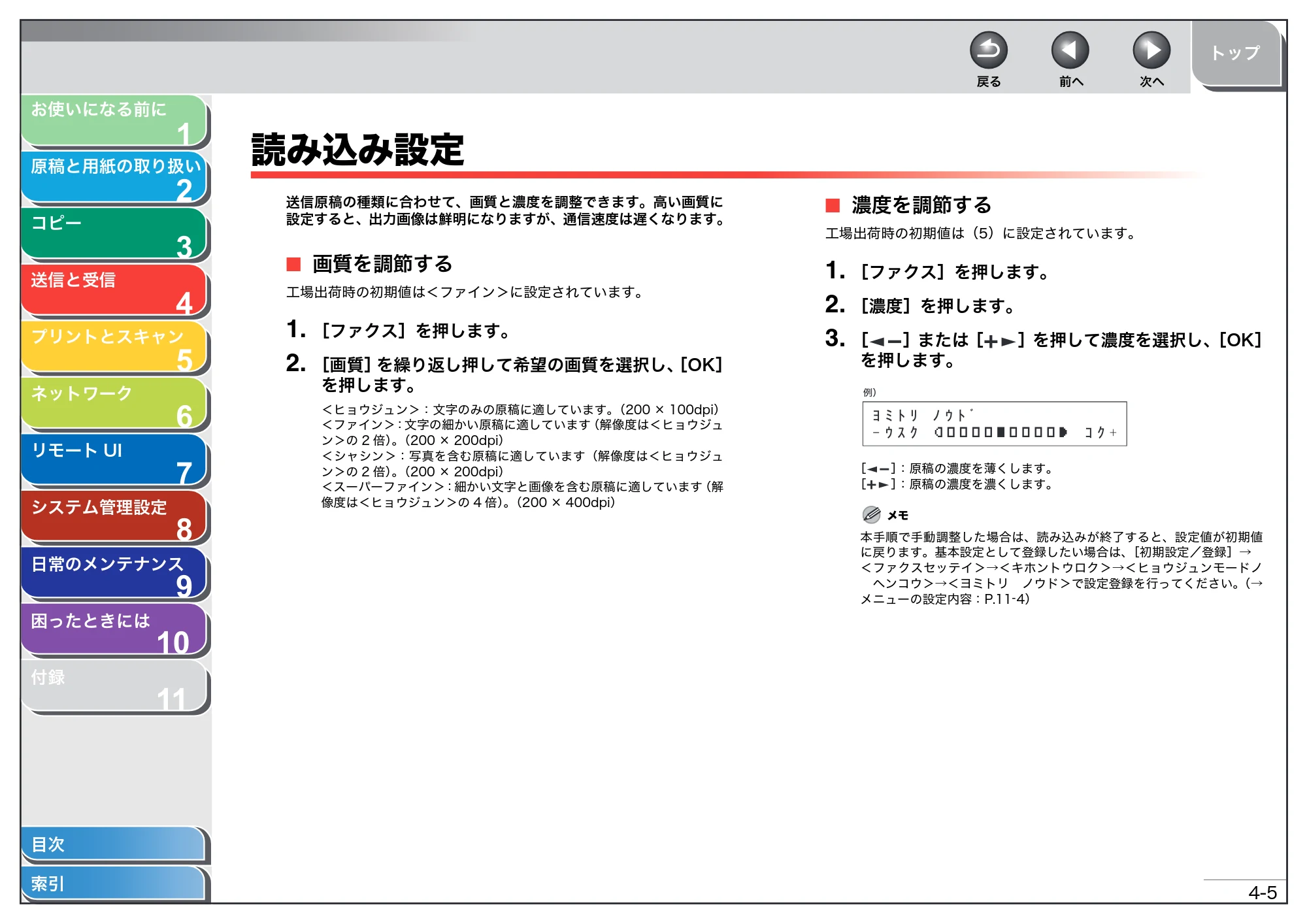 キヤノン MF4270 操作ガイド(総合編) (PDF形式/11.49Mバイト) — 読み込み設定 — 原本ページ — 60ページ