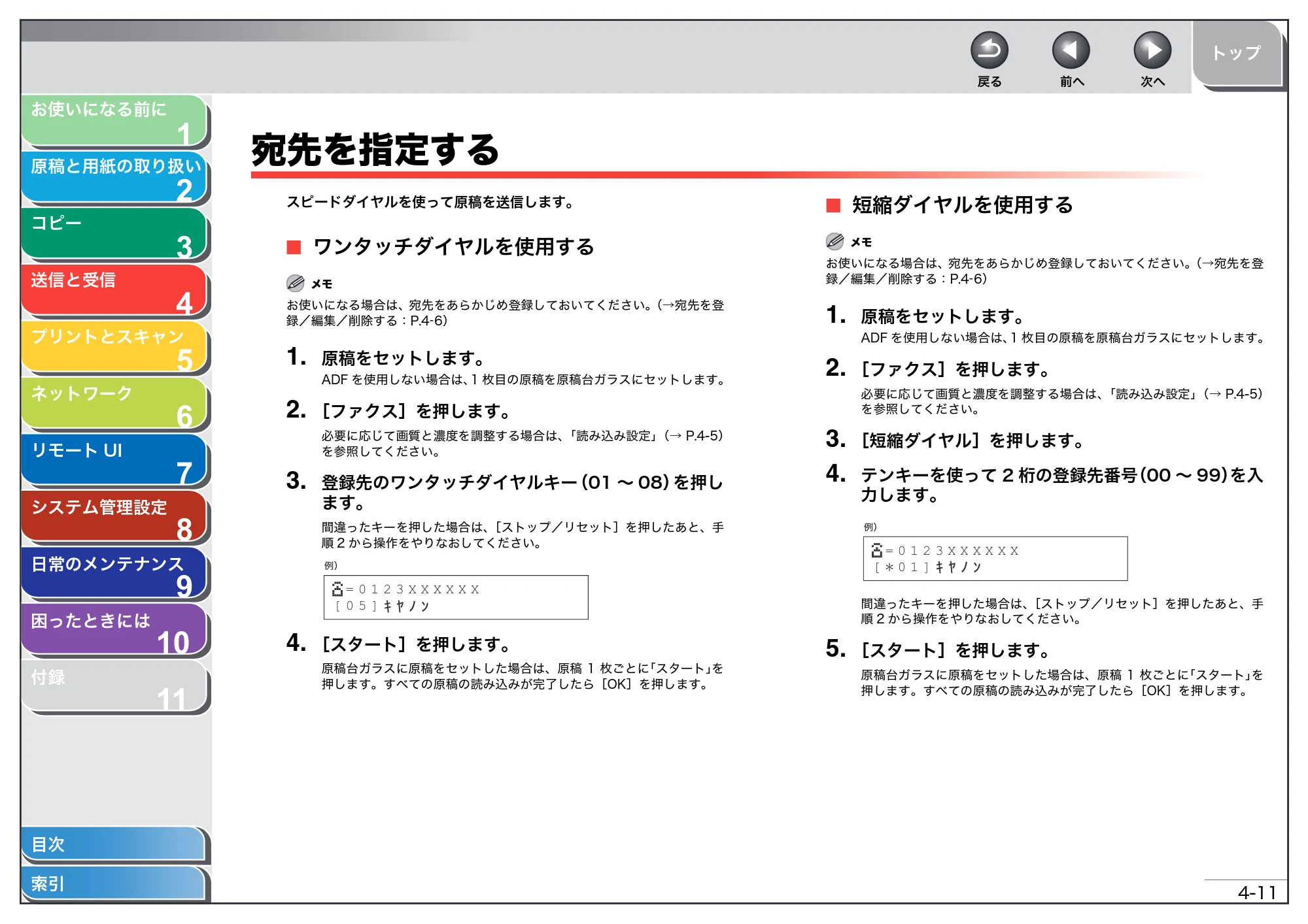 キヤノン MF4270 操作ガイド(総合編) (PDF形式/11.49Mバイト) — 宛先を指定する — 原本ページ — 66ページ