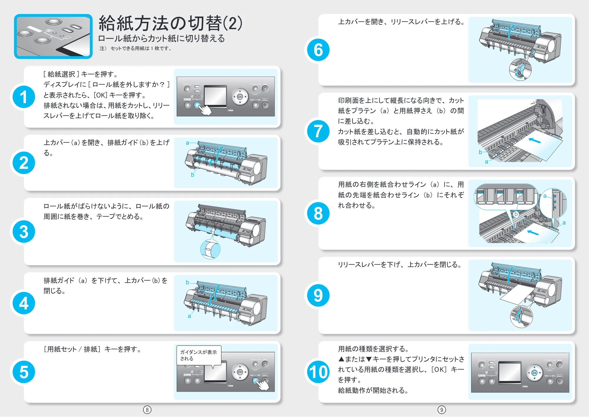 キヤノン iPF8000S/8100/9000S/9100 クイック操作ガイド （PDF形式／3.17Mバイト） — 原本ページ — 5ページ