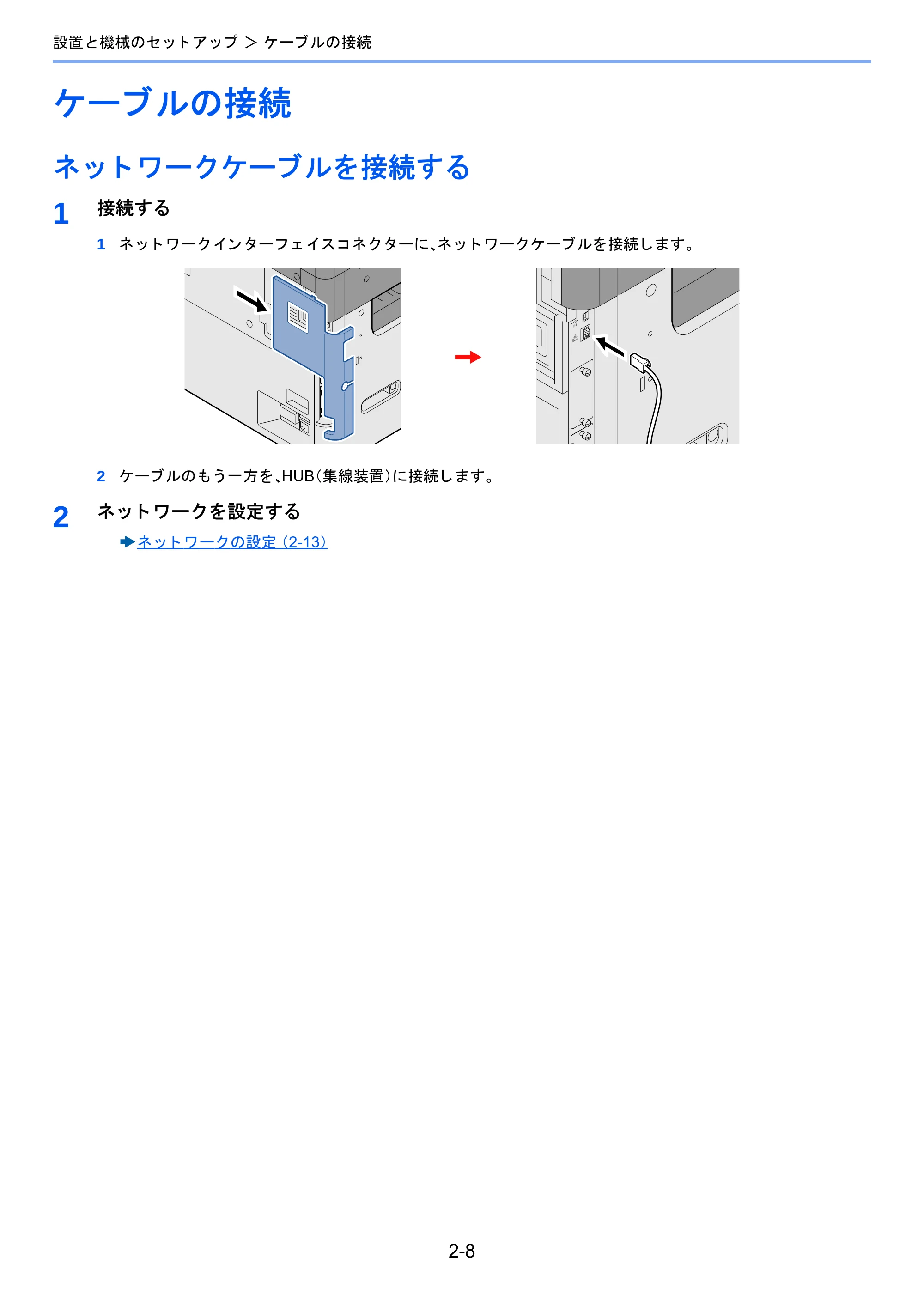 京セラ TASKalfa 2510i/2510i+ / TASKalfa 2520i/2520i+ TASKalfa 2520i/2520i+/2510i/2510i+ 使用説明書 — ケーブルの接続 — 原本ページ — 75ページ