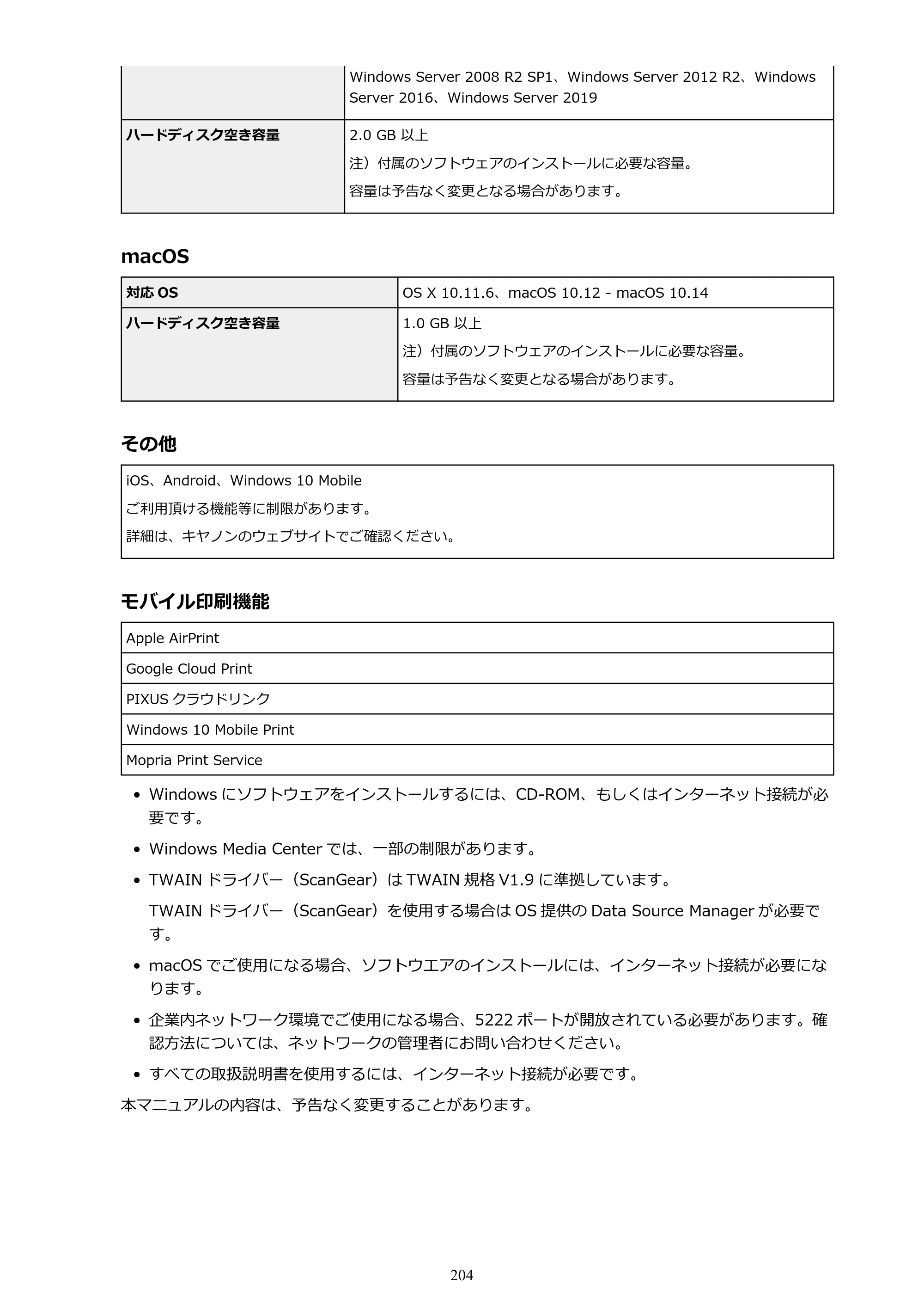 キヤノン G7030 オンラインマニュアル PDF版 （Windows版） 2019年12月12日掲載（PDF：15.7MB） — 原本ページ — 204ページ