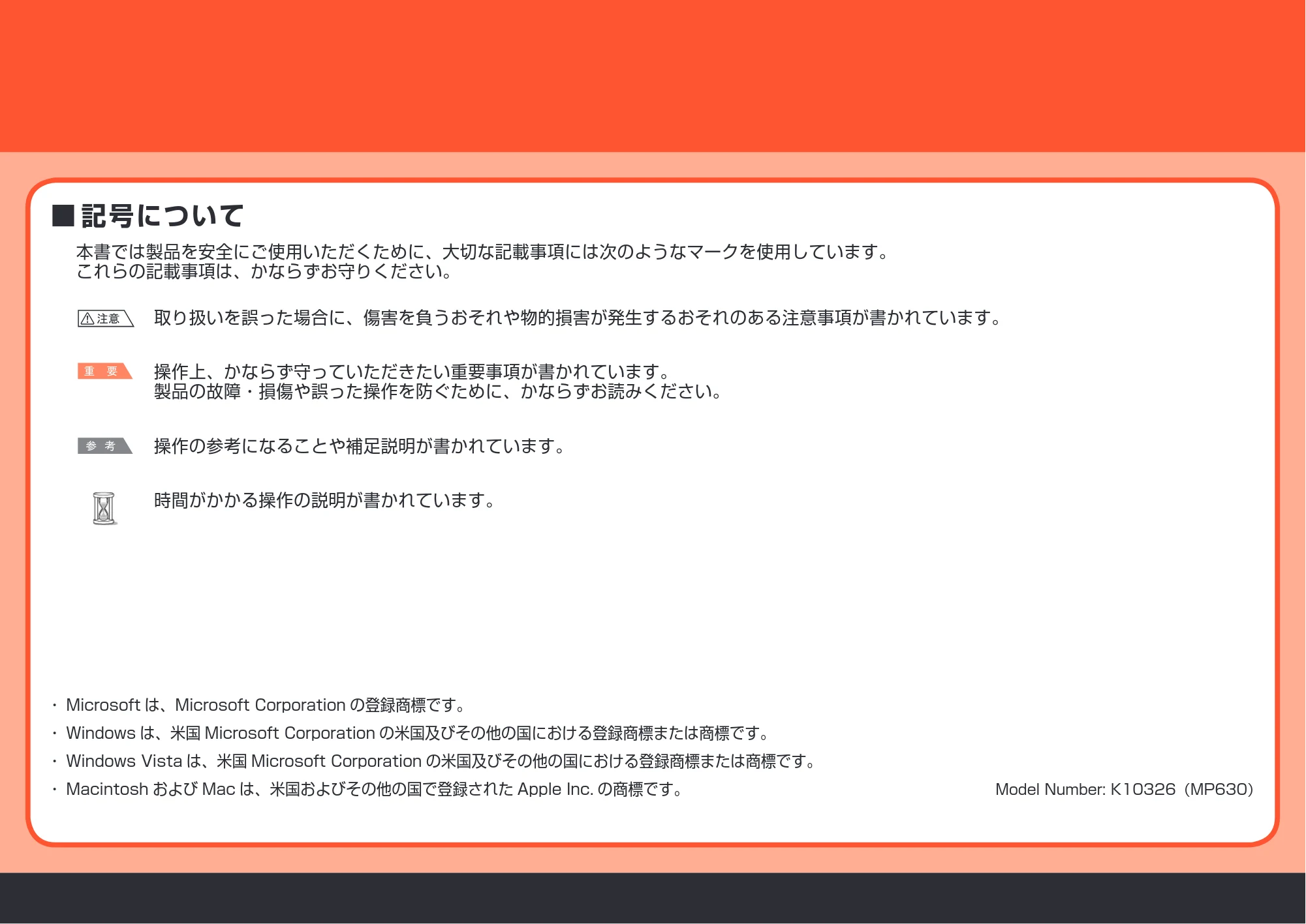 キヤノン PIXUS MP630 かんたんスタートガイド (PDF形式/5.34Mバイト) — 原本ページ — 2ページ