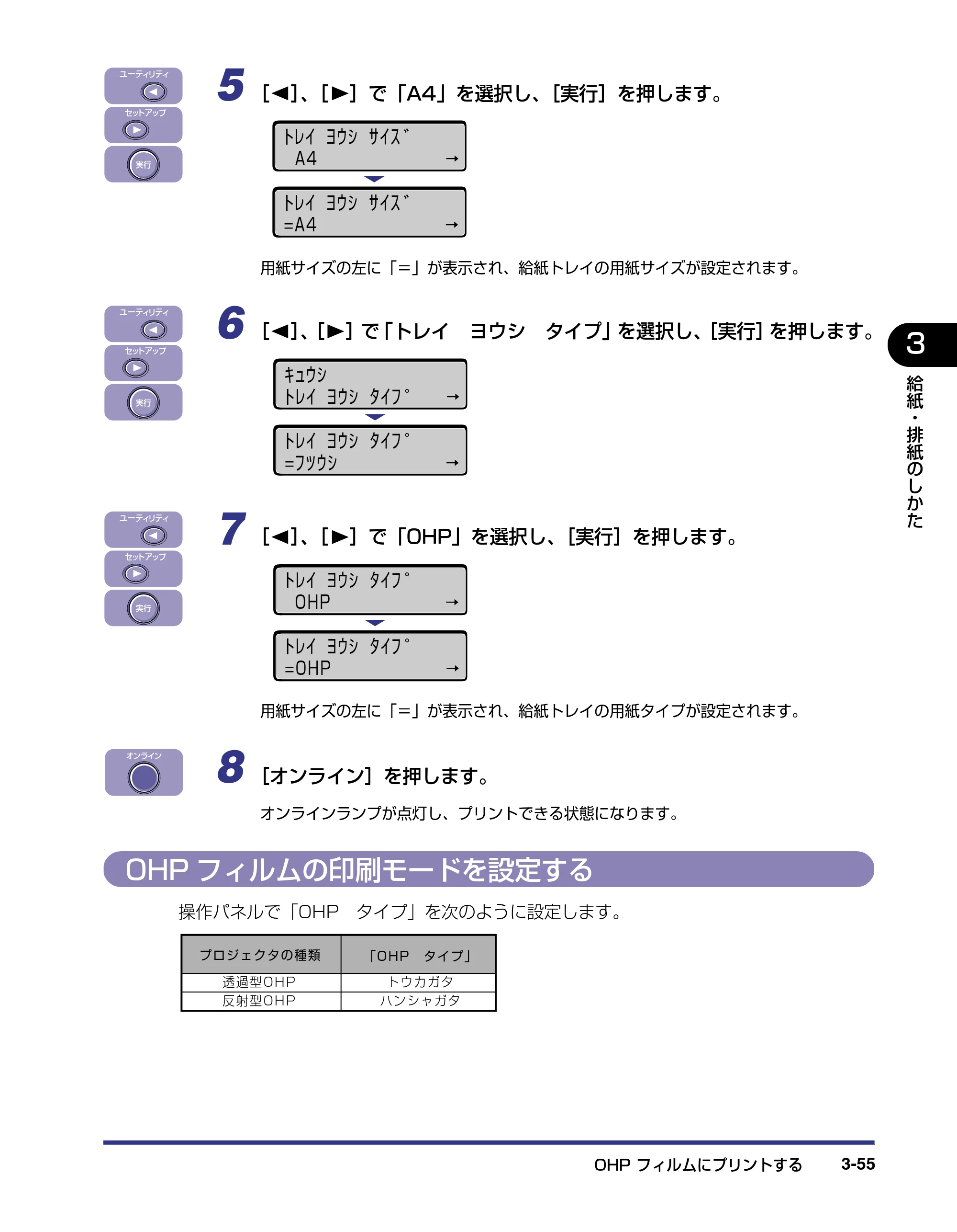キヤノン LBP-2810 ユーザーズガイド （PDF形式／8.06Mバイト） — OHPフィルムの印刷モードを設定する — 原本ページ — 121ページ