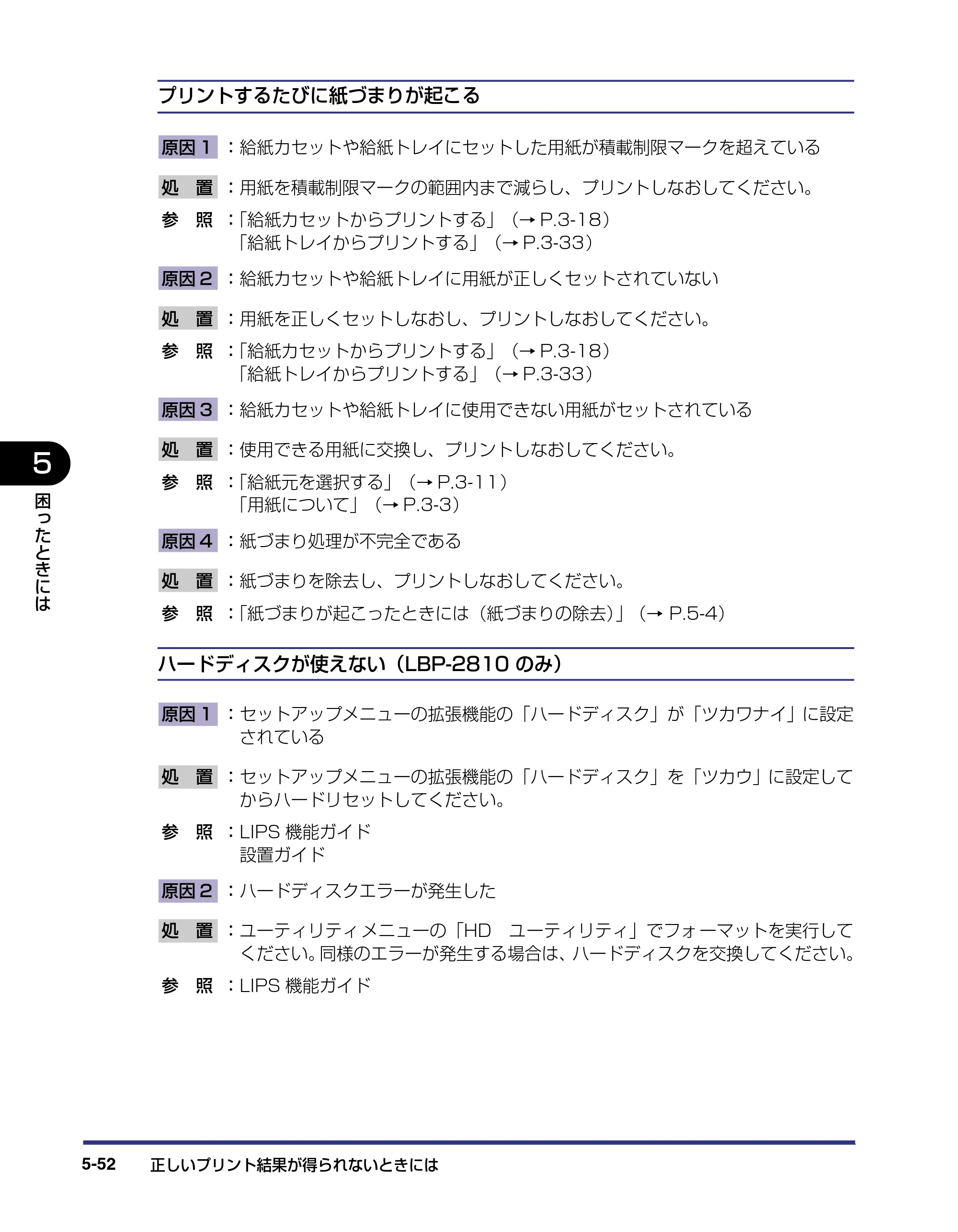 キヤノン LBP-2810 ユーザーズガイド （PDF形式／8.06Mバイト） — 原本ページ — 249ページ