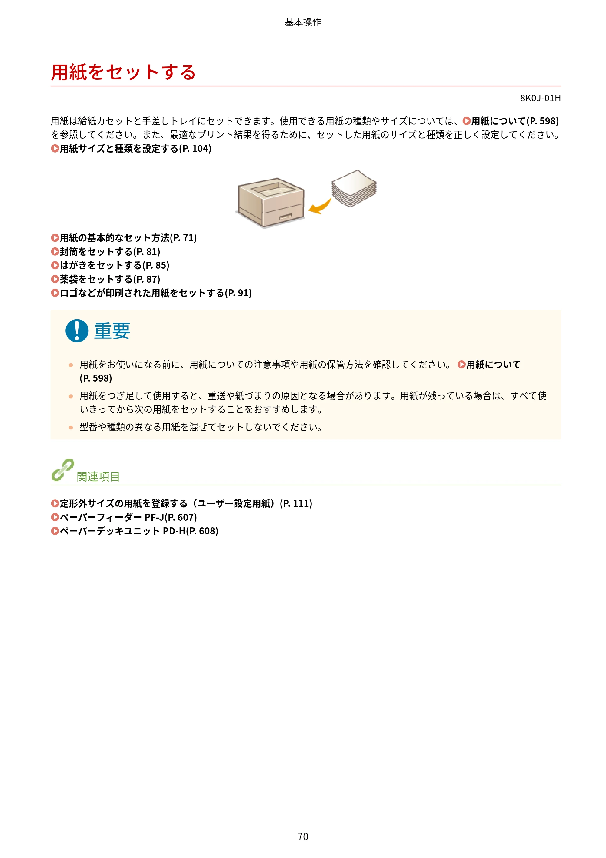 キヤノン LBP362i・LBP361i ユーザーズガイド 2026年6月25日更新（PDF：3.77MB） — 用紙をセットする — 原本ページ — 78ページ
