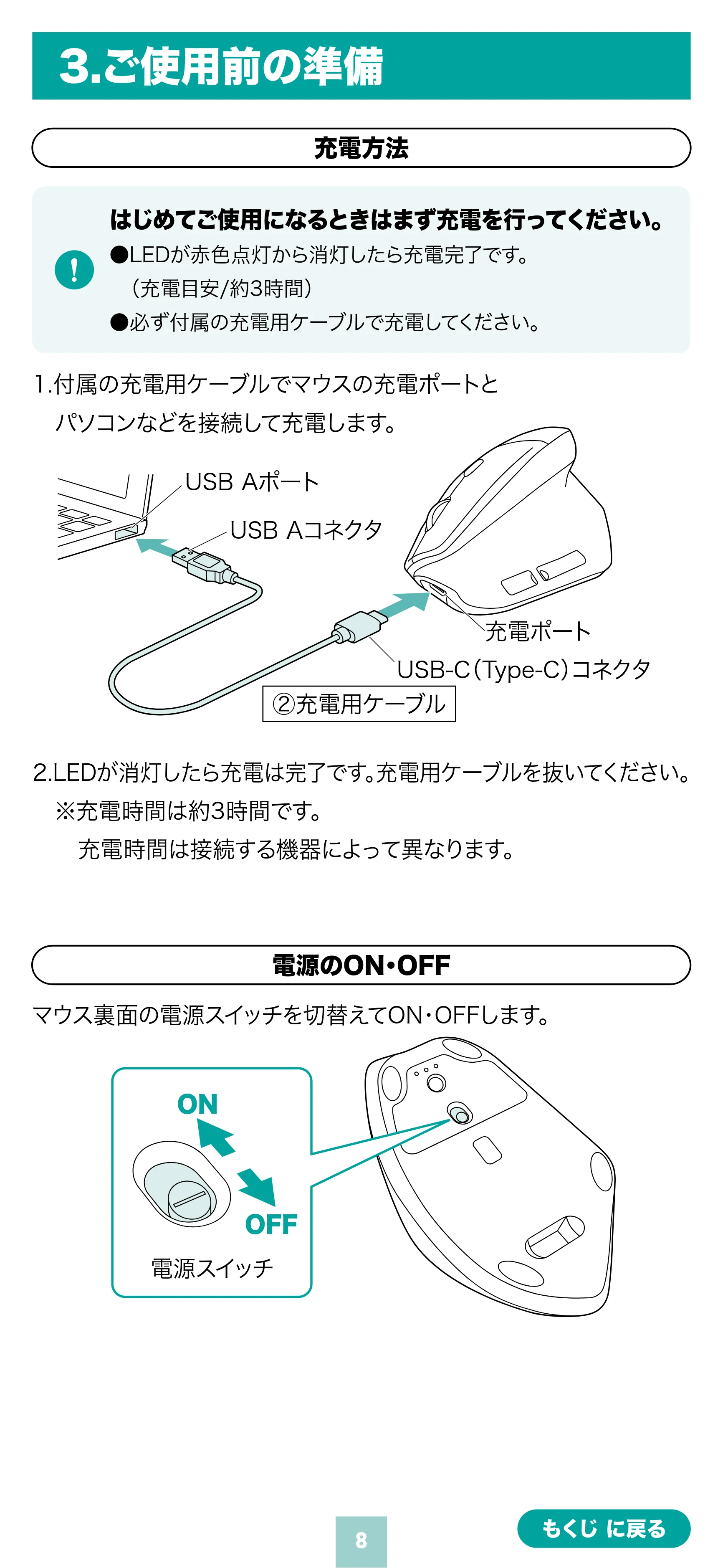 サンワサプライ MA-EBBS536BL 取扱説明書 — 原本ページ — 8ページ