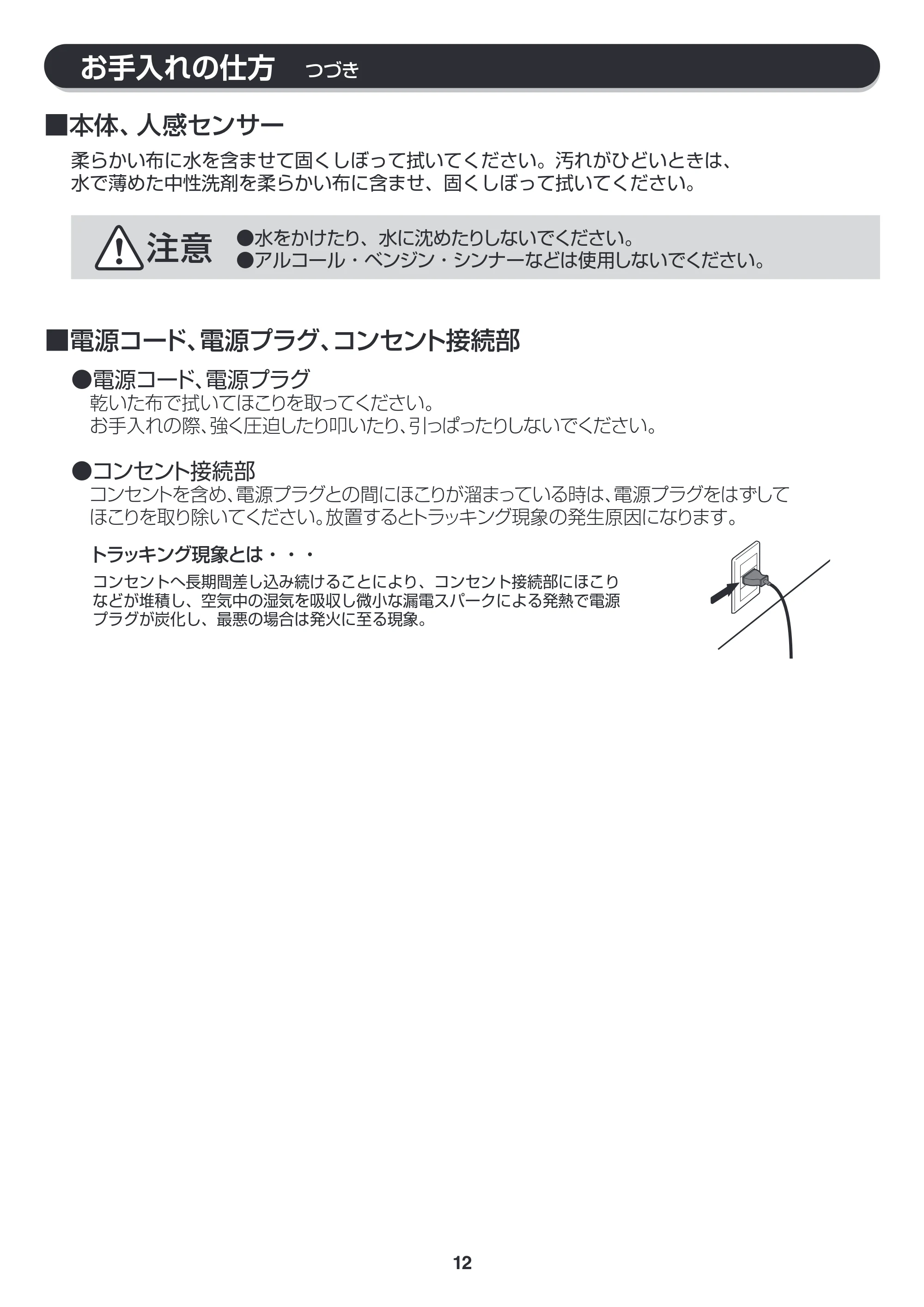 アイリスオーヤマ JCH-12D 取扱説明書 — 原本ページ — 12ページ