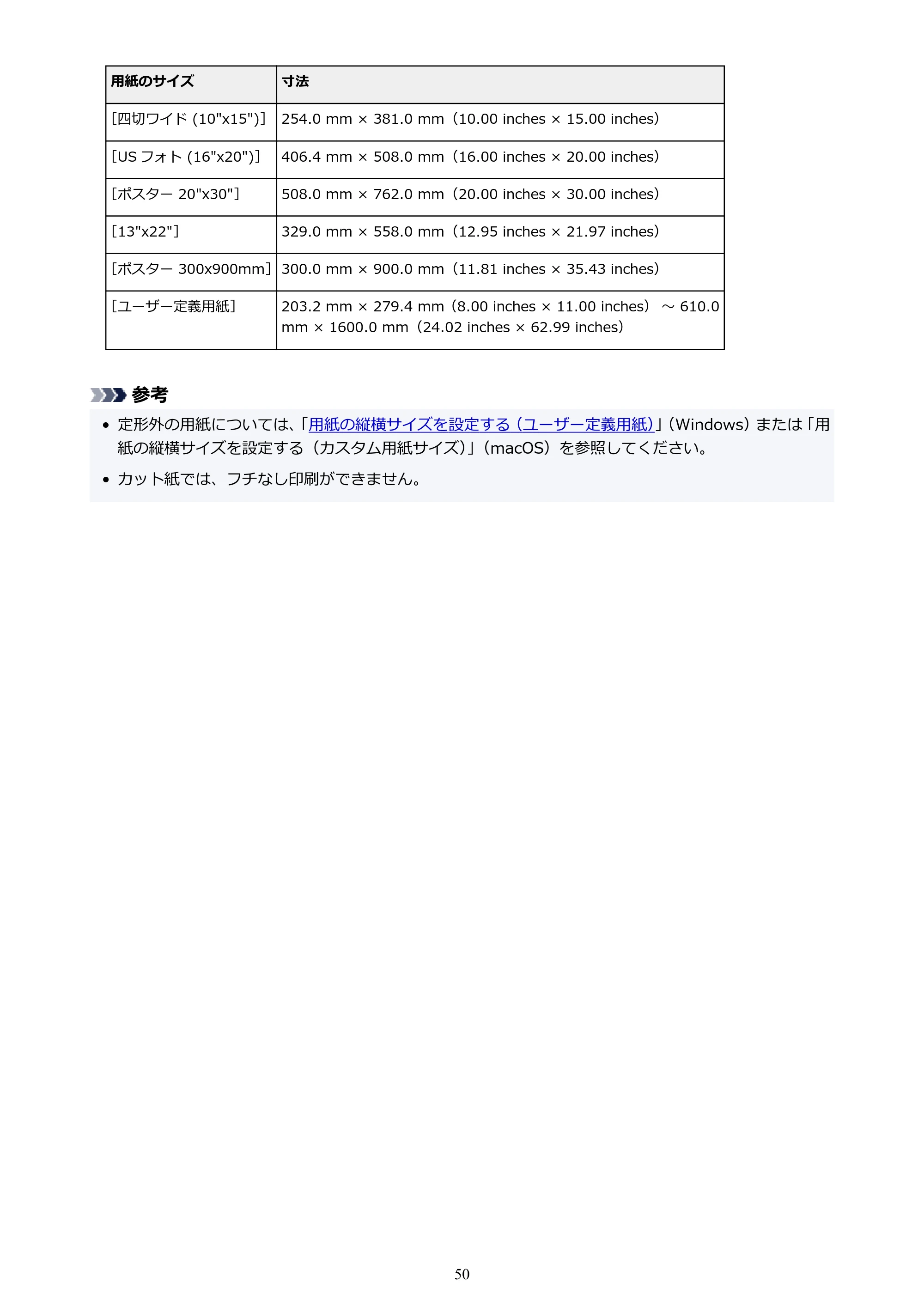 キヤノン TM-200/TM-200 MFP TM-200 オンラインマニュアル PDF版（Windows版）2023年1月26日更新（PDF：21.1MB） — 原本ページ — 50ページ