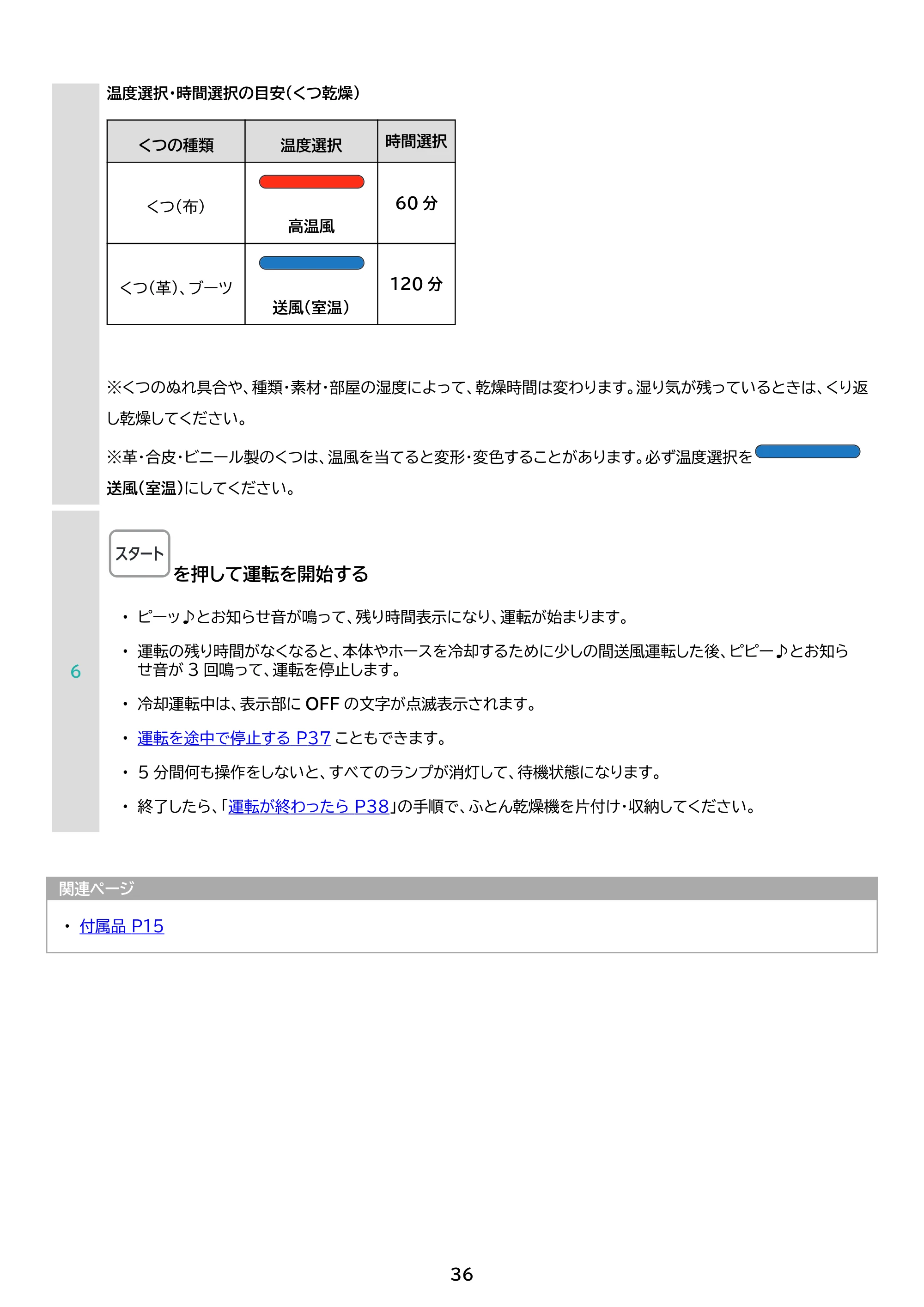 アイリスオーヤマ FK-WH2 取扱説明書 — 原本ページ — 36ページ