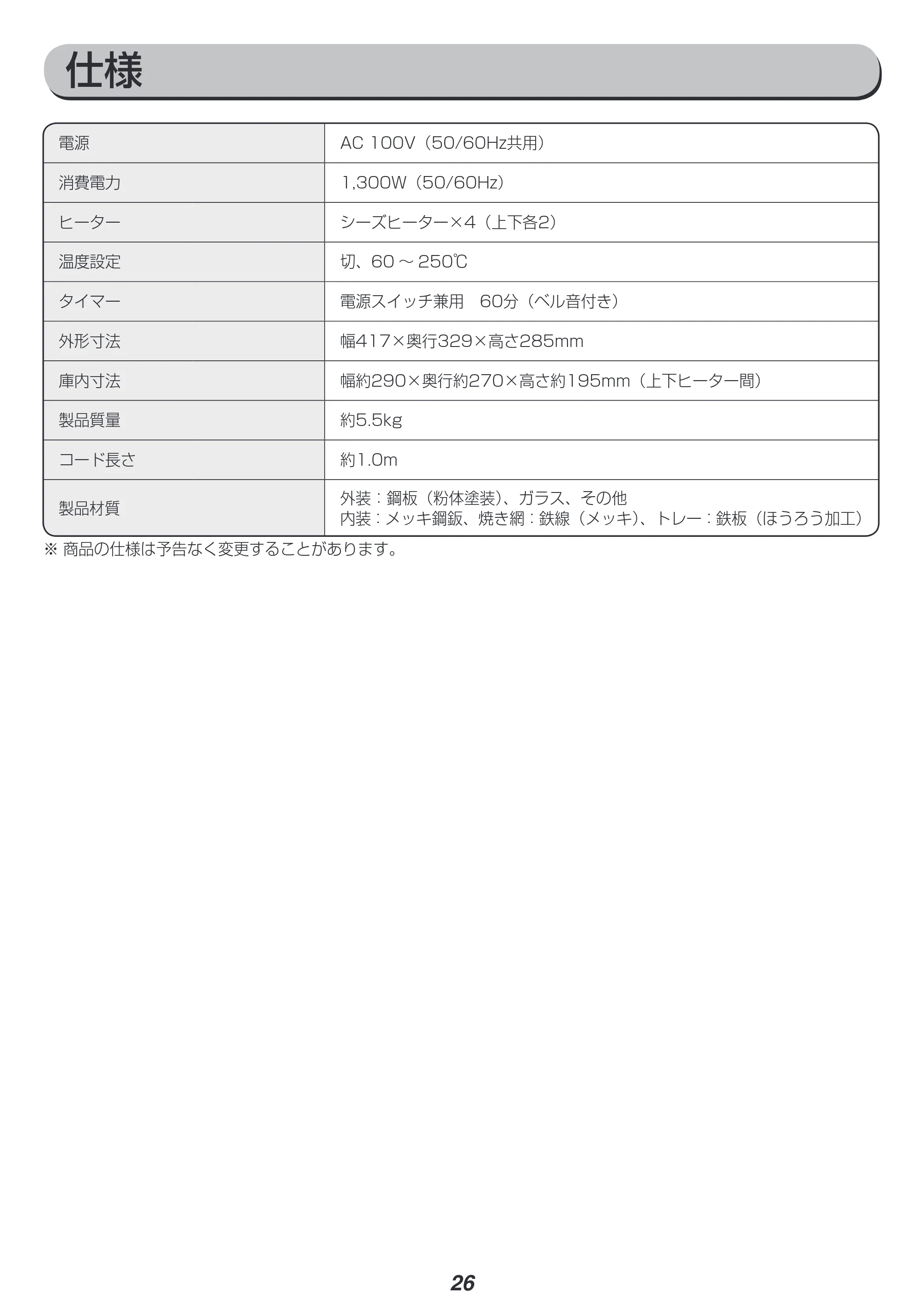 アイリスオーヤマ FVC-D15A 取扱説明書 — 原本ページ — 26ページ