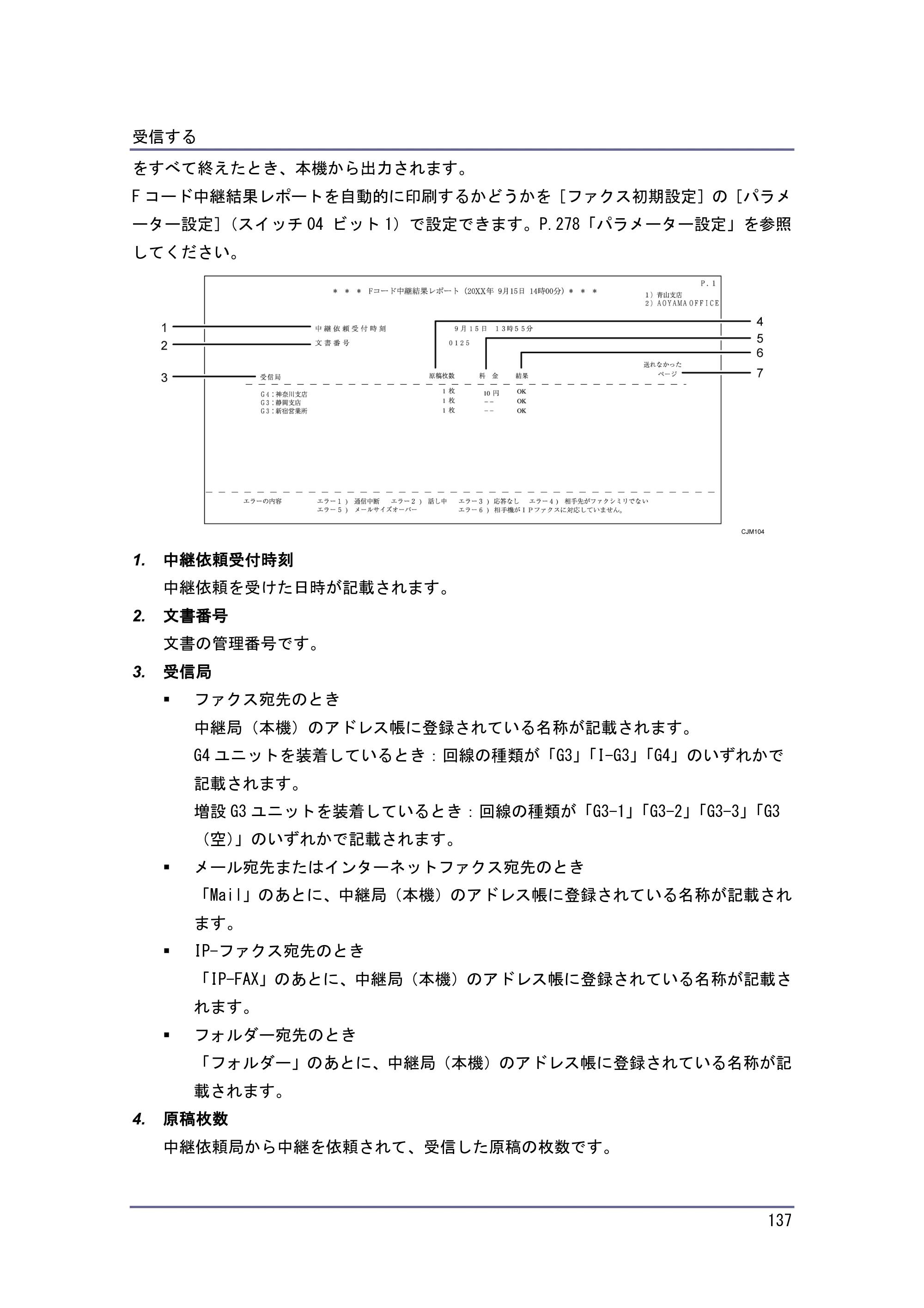 京セラ TASKalfa 4010w / TASKalfa 4011w / TASKalfa 4012w TASKalfa 4010w/4011w/4012w 使用説明書（ファクス） — 原本ページ — 137ページ