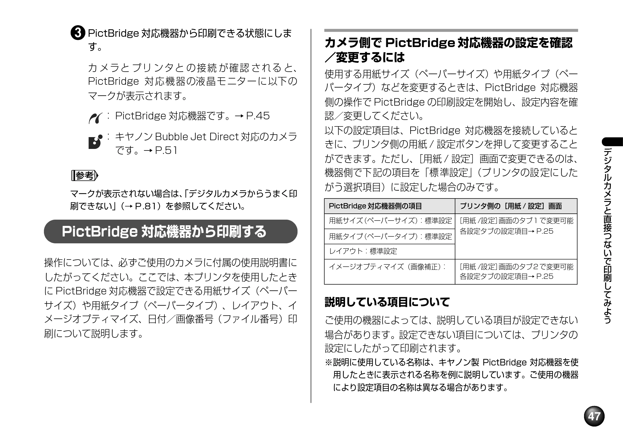キヤノン SELPHY DS810 操作ガイド （PDF形式／9.64Mバイト） — 原本ページ — 49ページ