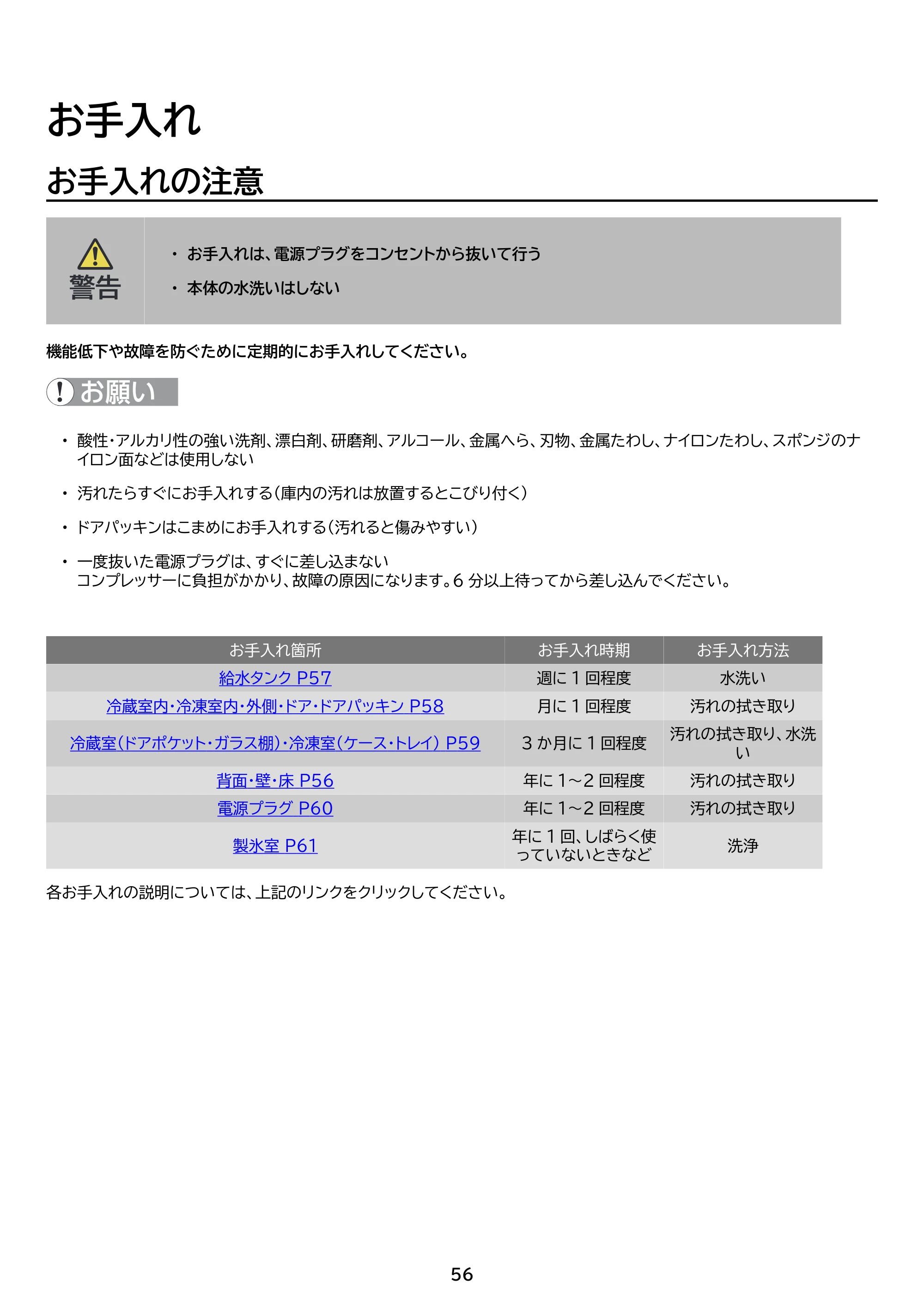 アイリスオーヤマ IRSN-FX43A 取扱説明書 — 原本ページ — 56ページ