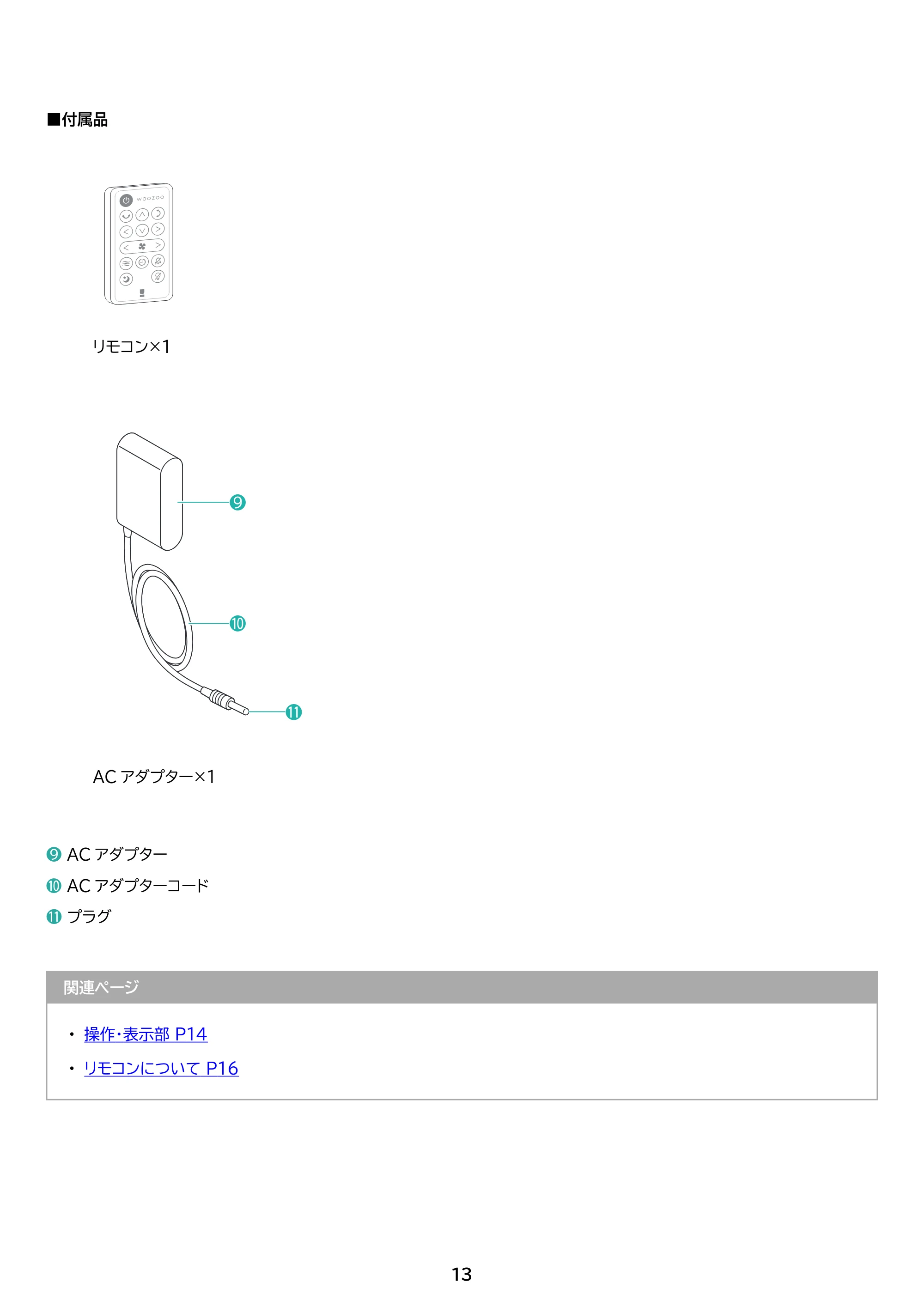 アイリスオーヤマ PCF-SDC18T-EC 取扱説明書 — 原本ページ — 13ページ
