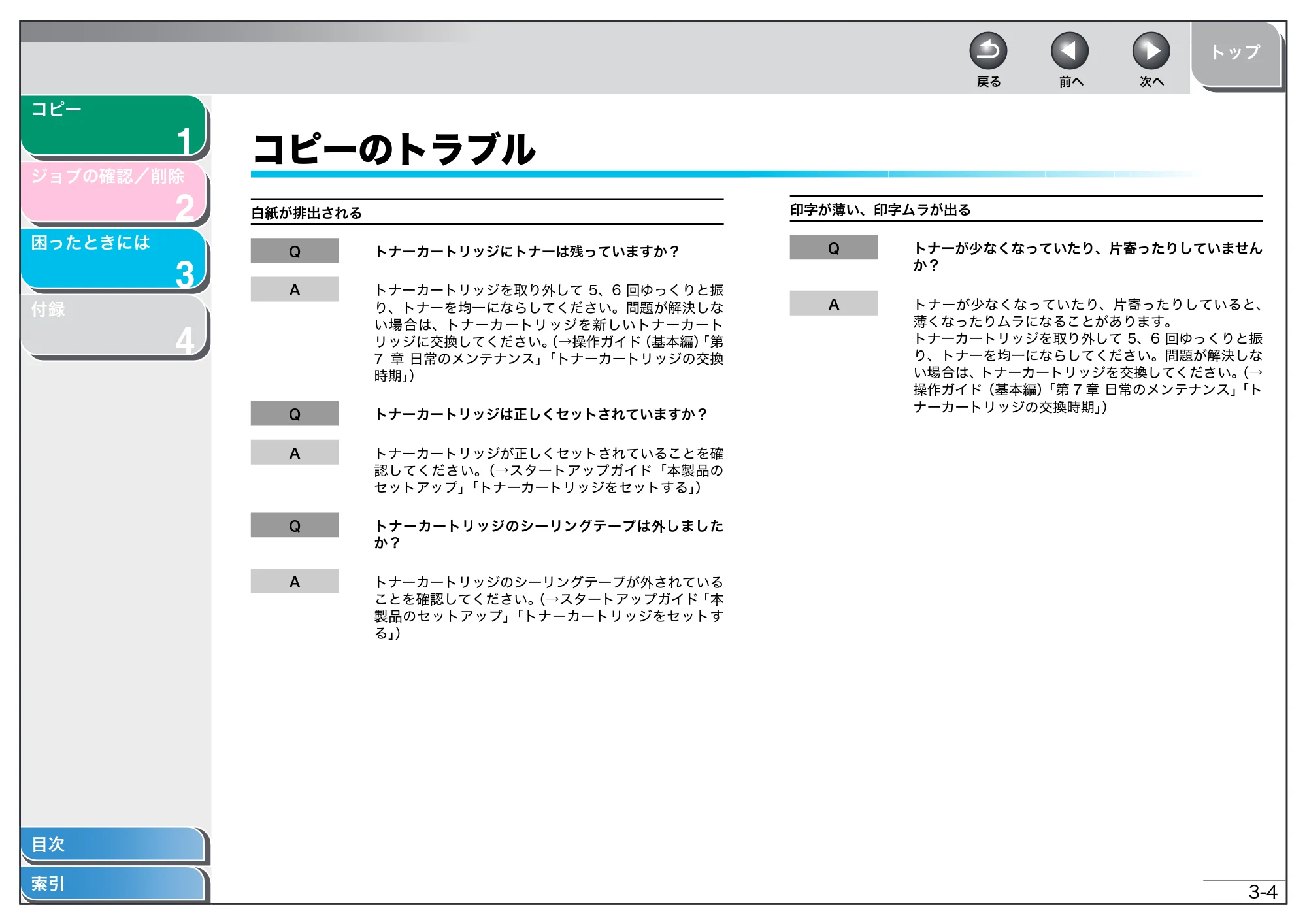 キヤノン MF4010 操作ガイド （応用編） （PDF形式／0.79Mバイト） — コピーのトラブル — 原本ページ — 19ページ