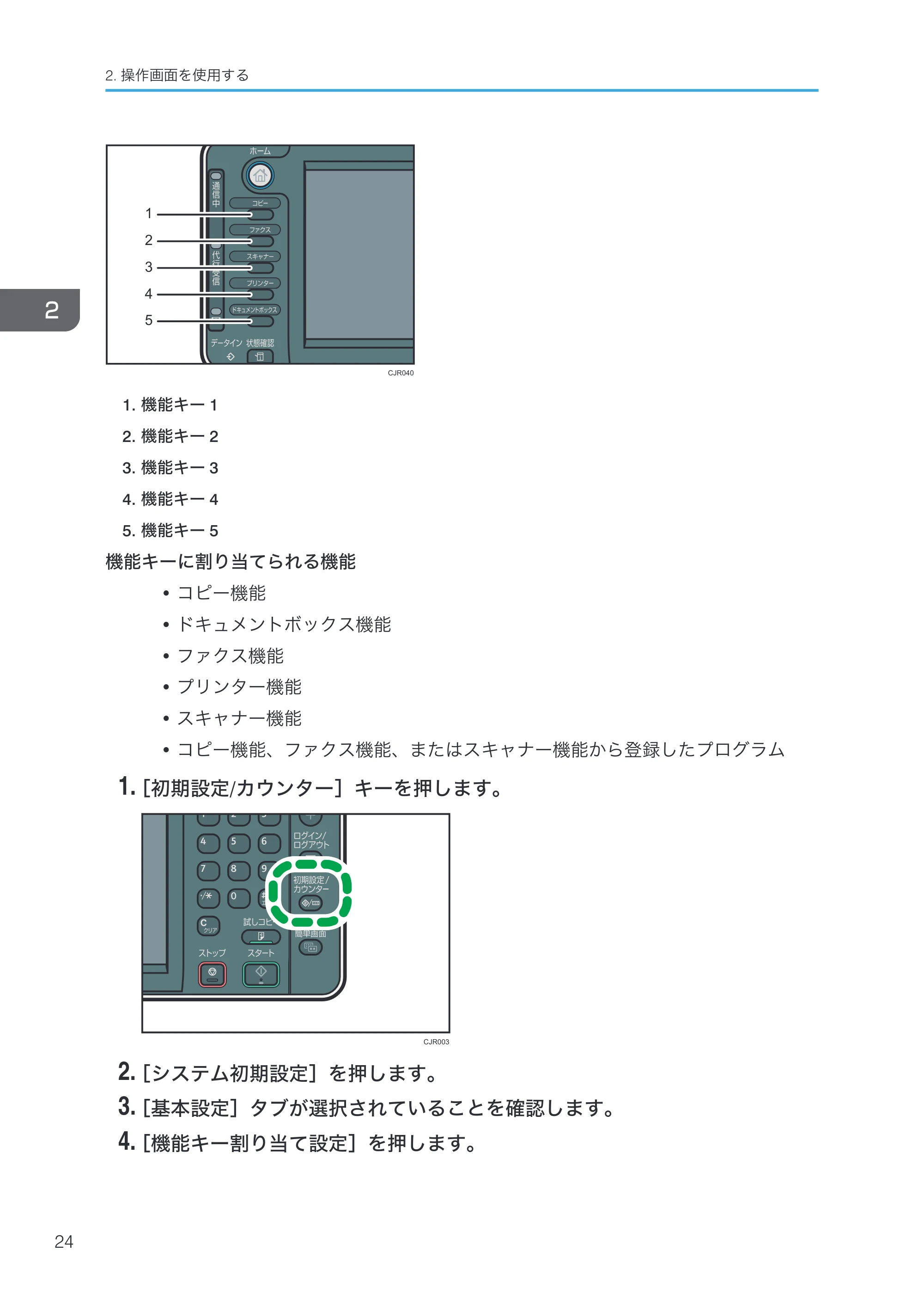 京セラ TASKalfa 4000w / TASKalfa 4001w TASKalfa 4000w/4001w 使用説明書 (本機のご利用にあたって) — 原本ページ — 26ページ
