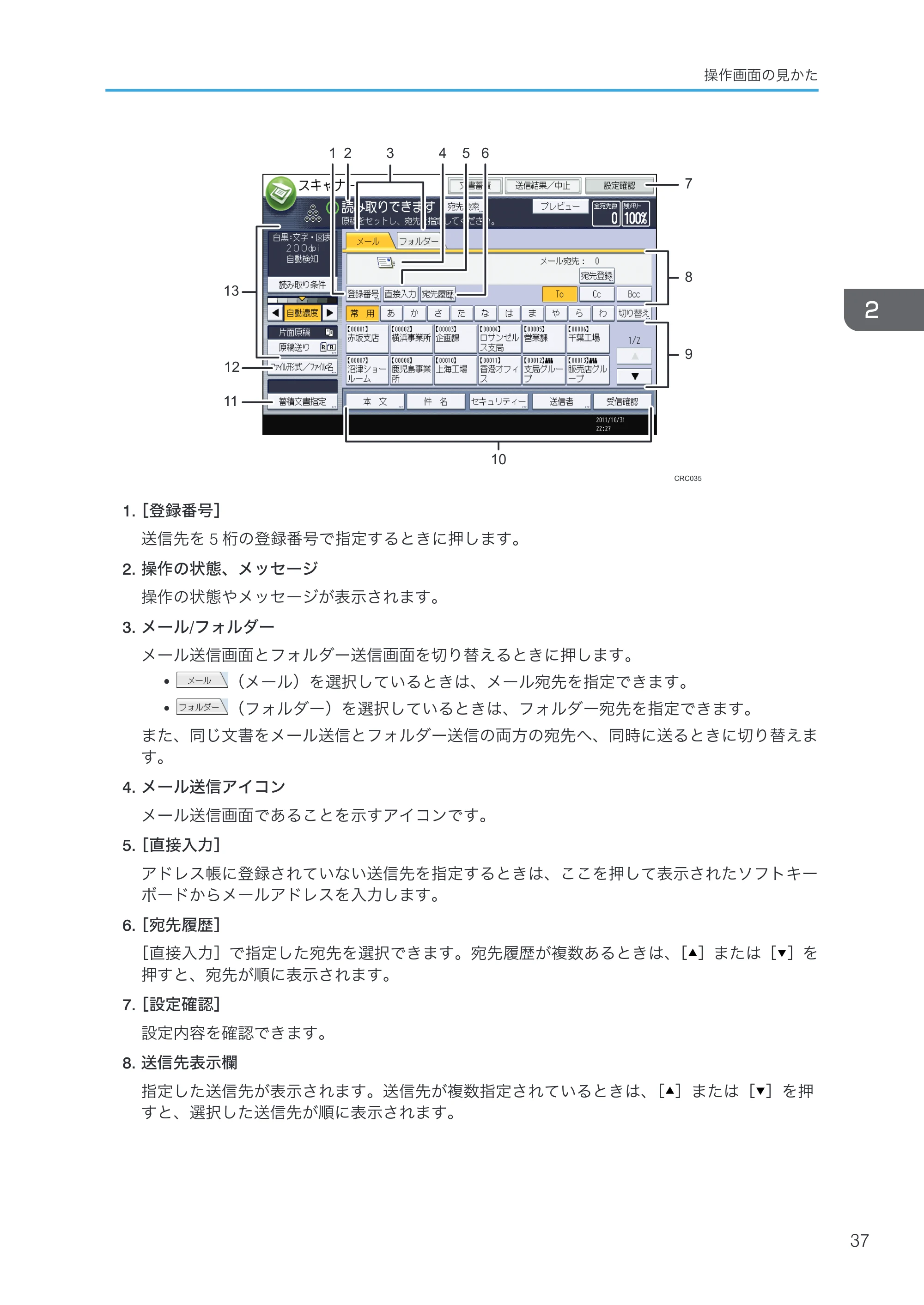 京セラ TASKalfa 4000w / TASKalfa 4001w TASKalfa 4000w/4001w 使用説明書 (本機のご利用にあたって) — 原本ページ — 39ページ