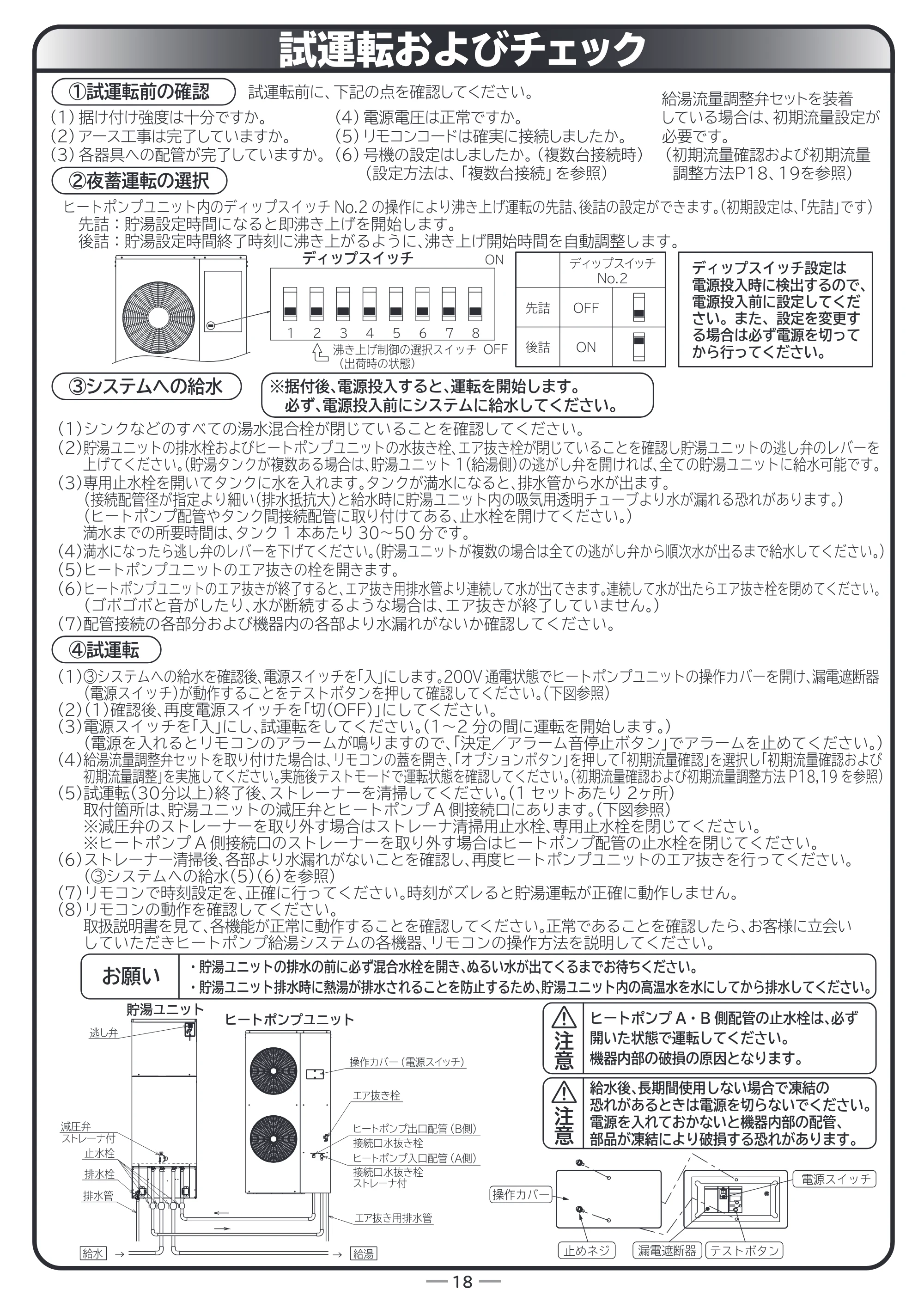 日立 RHK-1501EJS / RHK-1501EJKS 取扱説明書 — 試運転およびチェック — 原本ページ — 66ページ