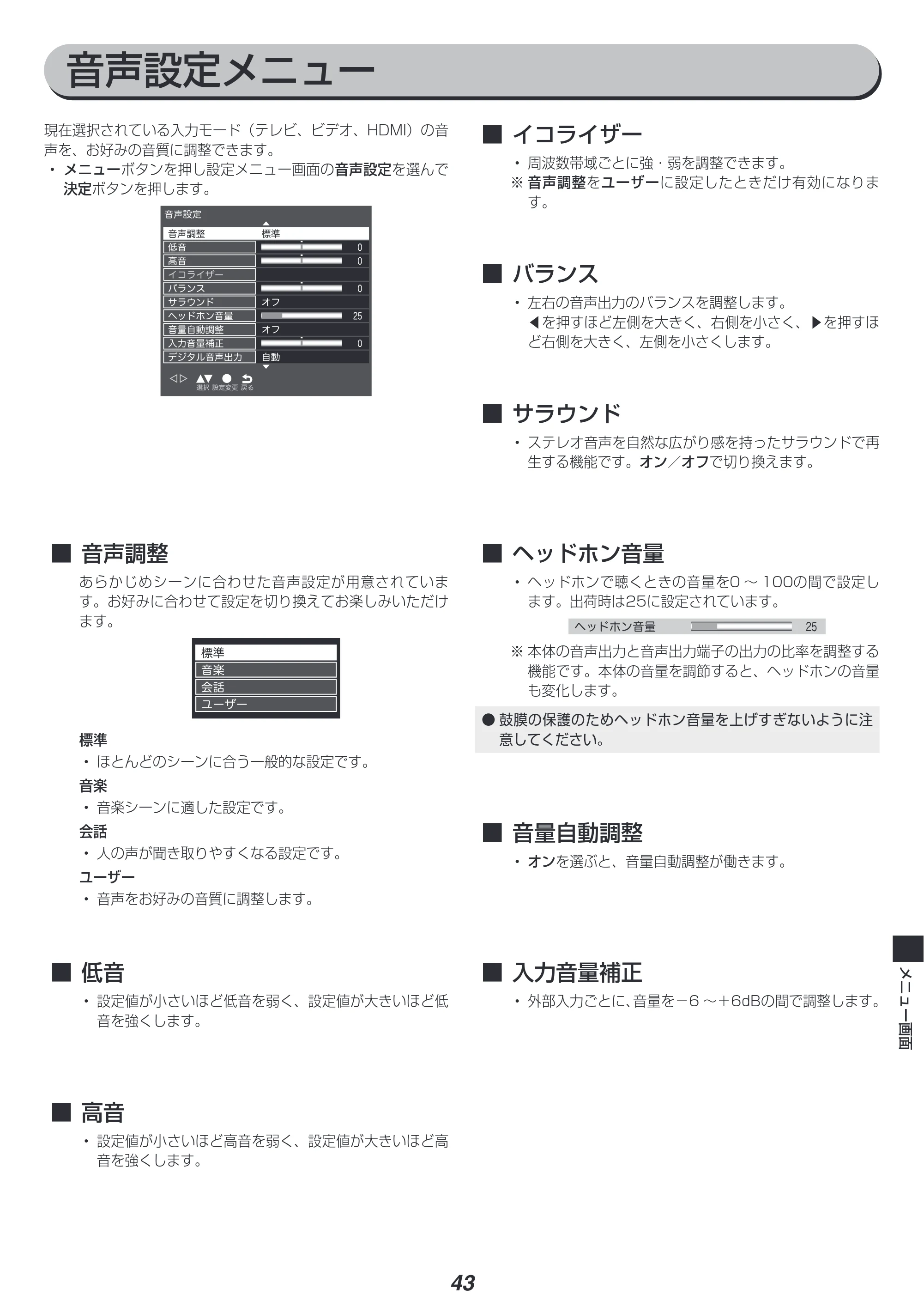 アイリスオーヤマ UB28VC 取扱説明書 — 原本ページ — 43ページ