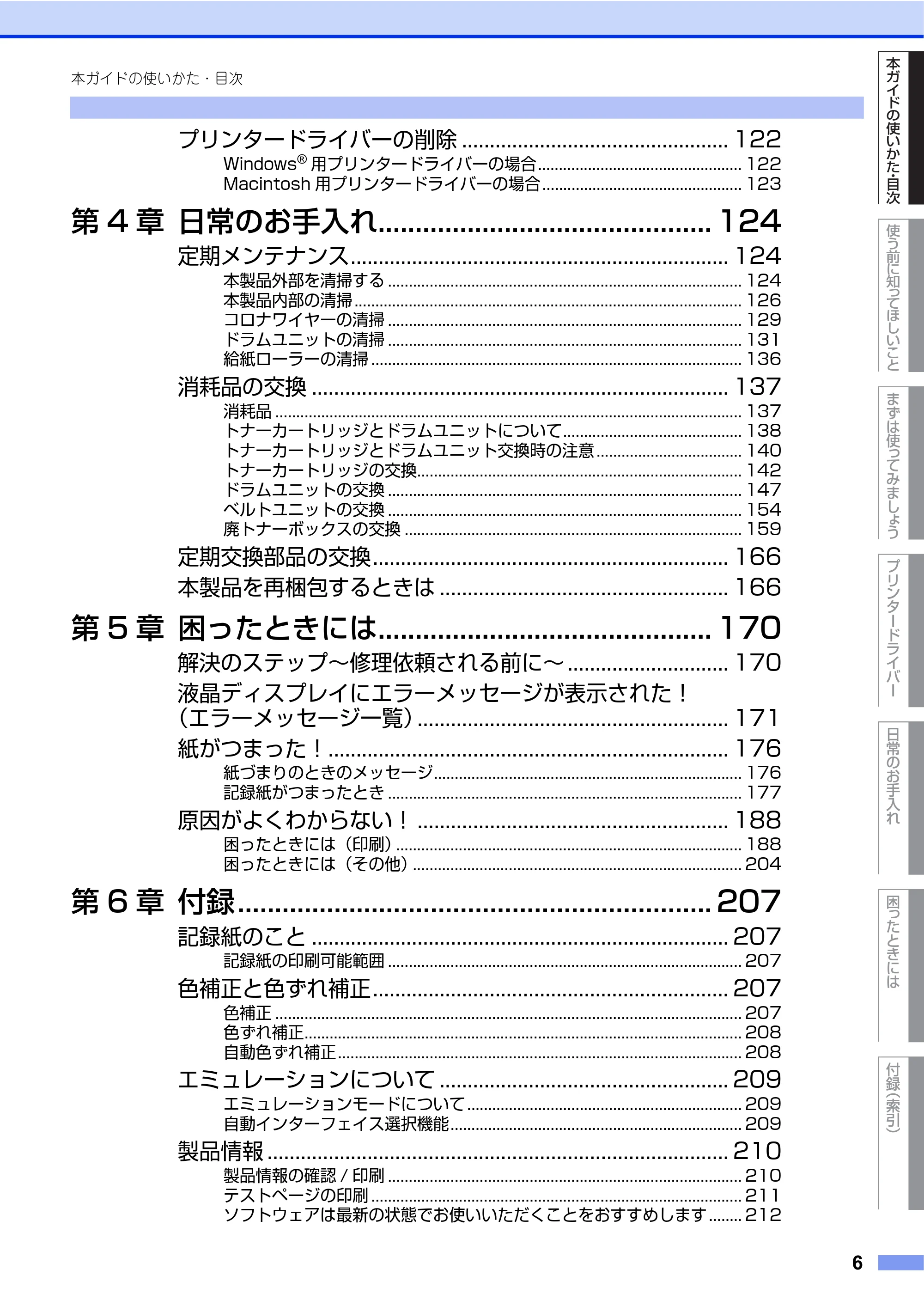 ブラザー HL-L8250CDN / HL-L8350CDW ユーザーズガイド — 原本ページ — 6ページ
