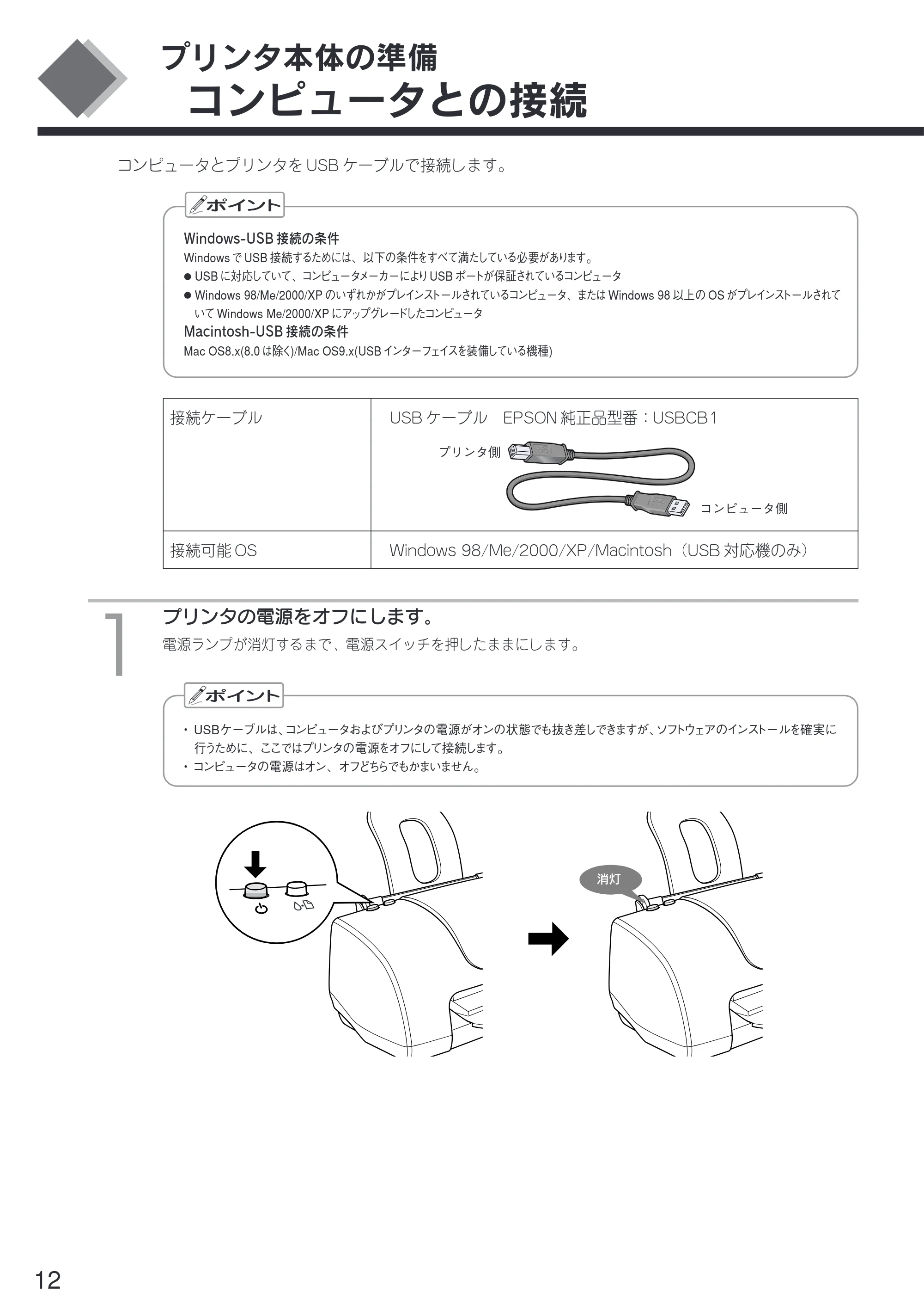 エプソン CL-750 スタートアップガイド — コンピュータとの接続 — 原本ページ — 14ページ