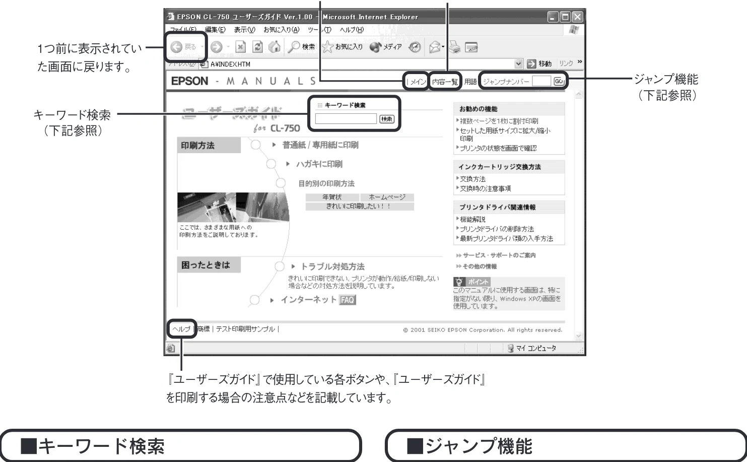 エプソン CL-750 スタートアップガイド — ユーザーズガイドの使い方 — 図版 29-2 — 29ページ