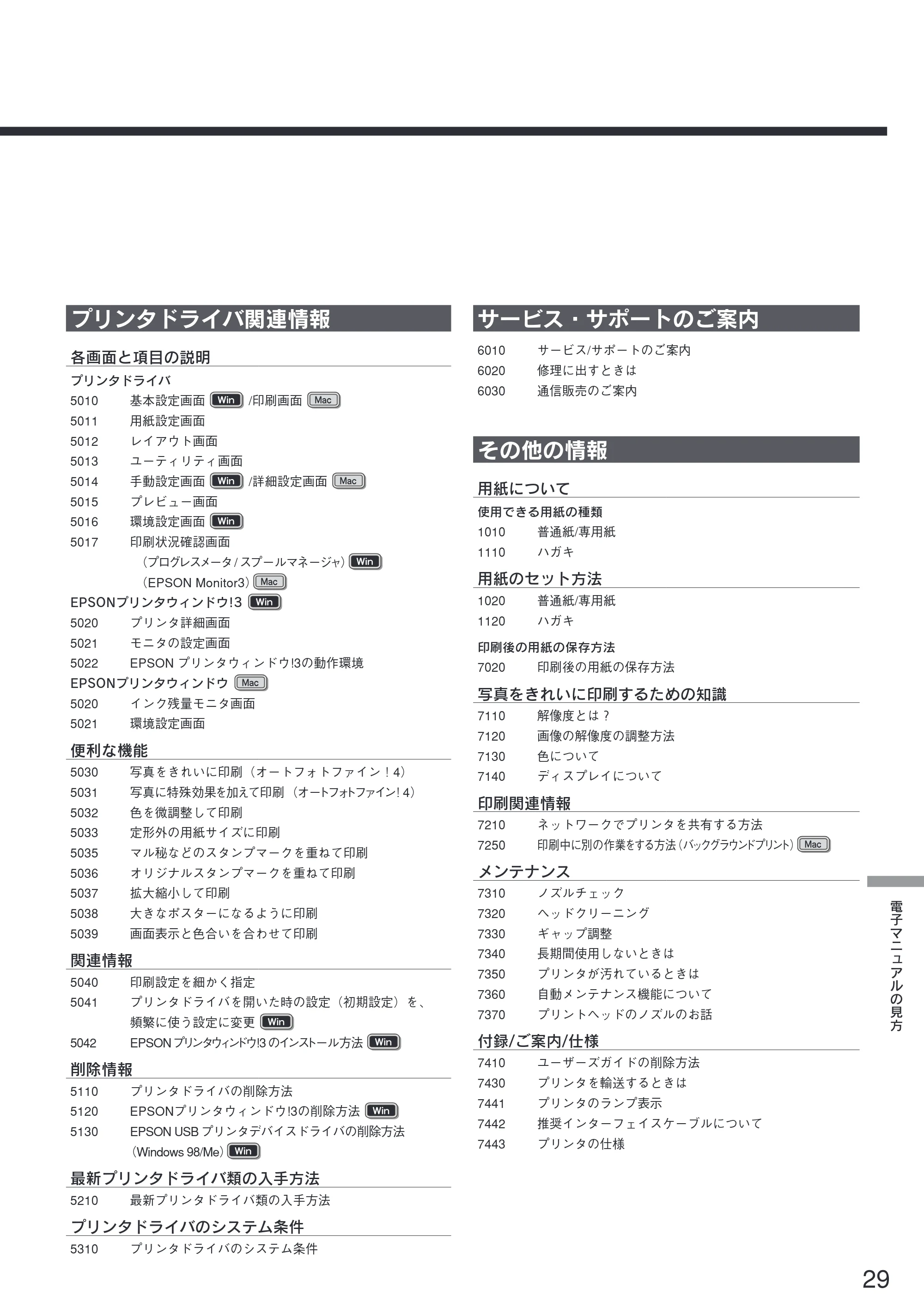 エプソン CL-750 スタートアップガイド — プリンタドライバ関連情報 — 原本ページ — 31ページ
