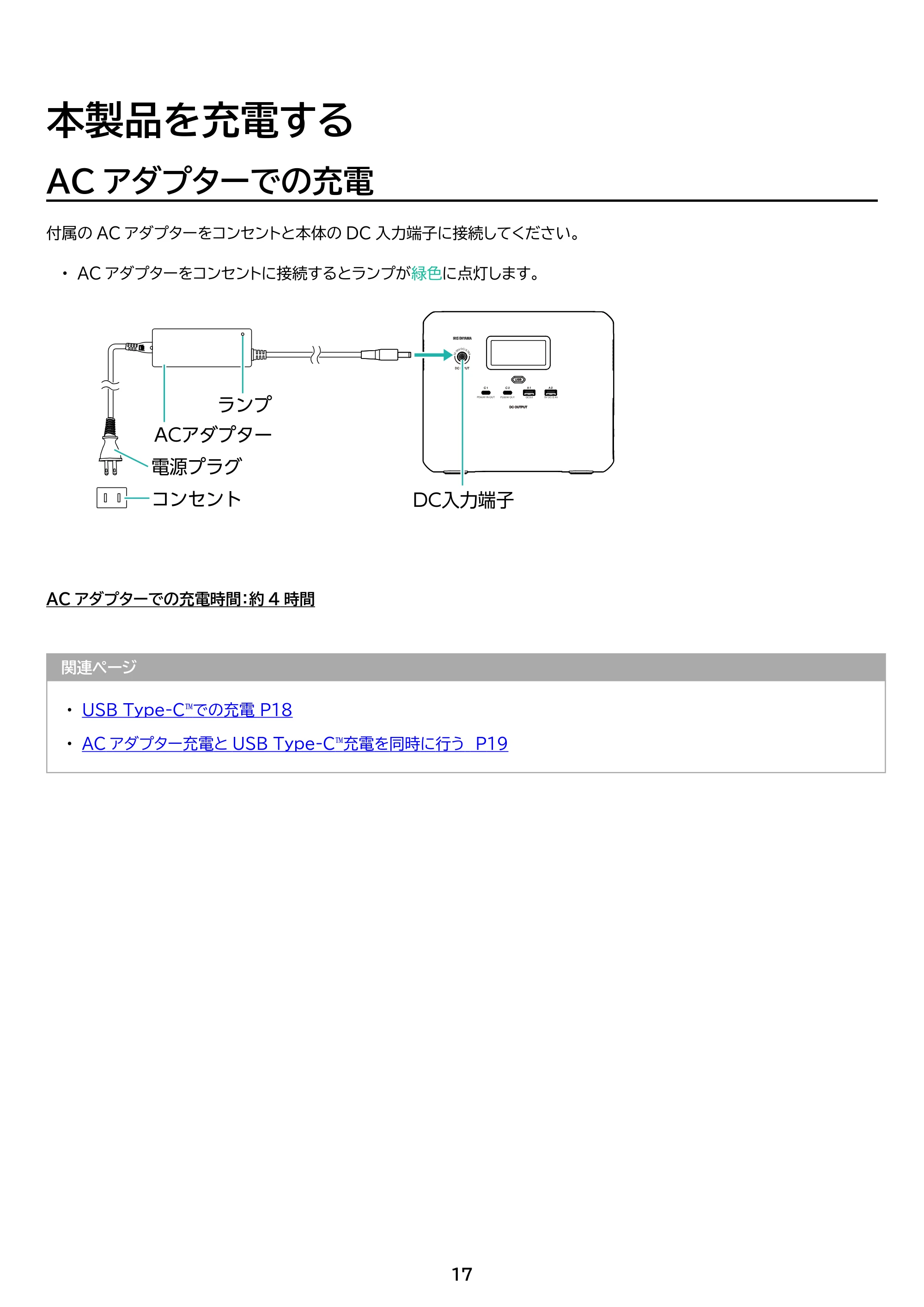 アイリスオーヤマ IPU-A280 取扱説明書 — 原本ページ — 17ページ