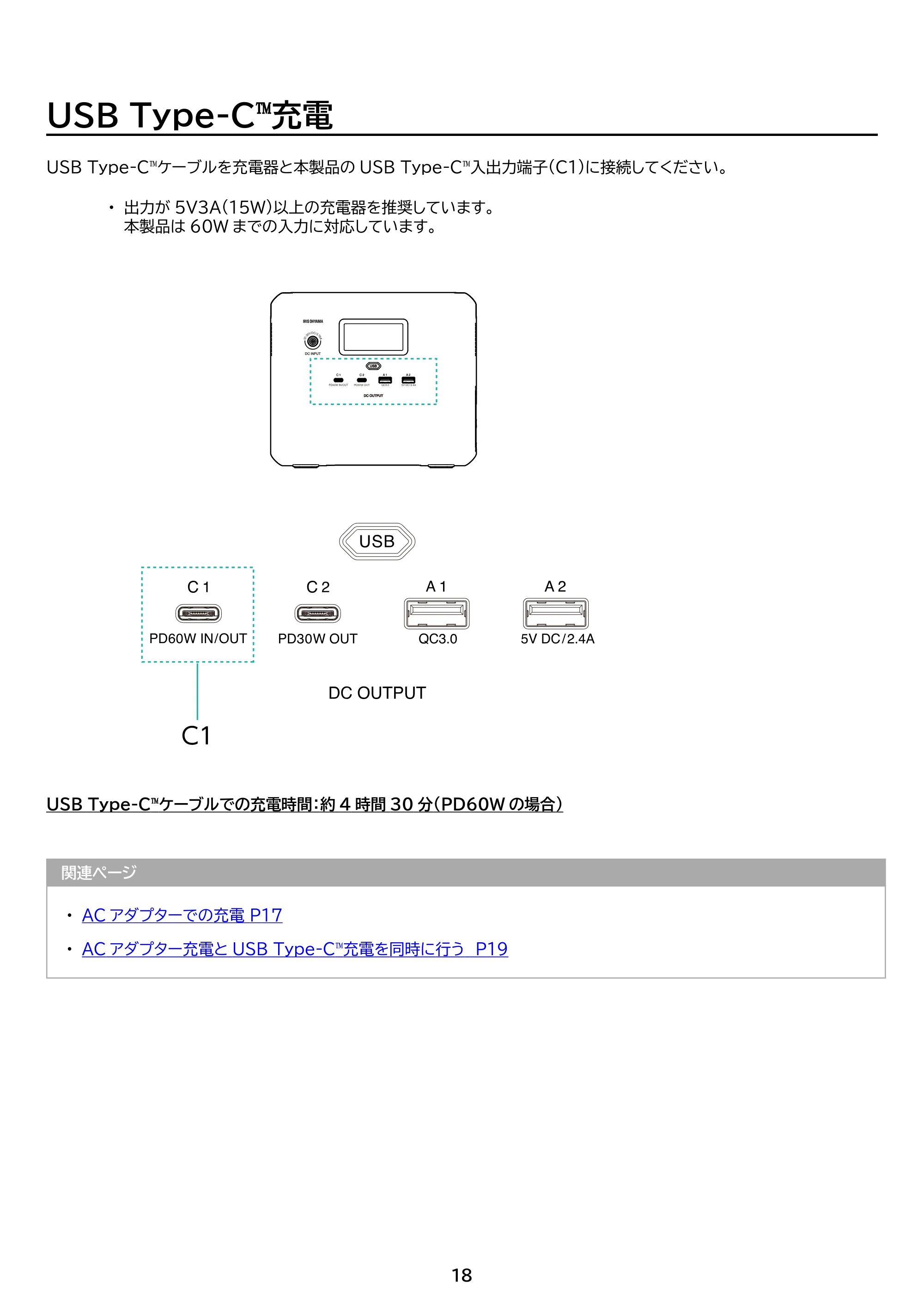 アイリスオーヤマ IPU-A280 取扱説明書 — 原本ページ — 18ページ