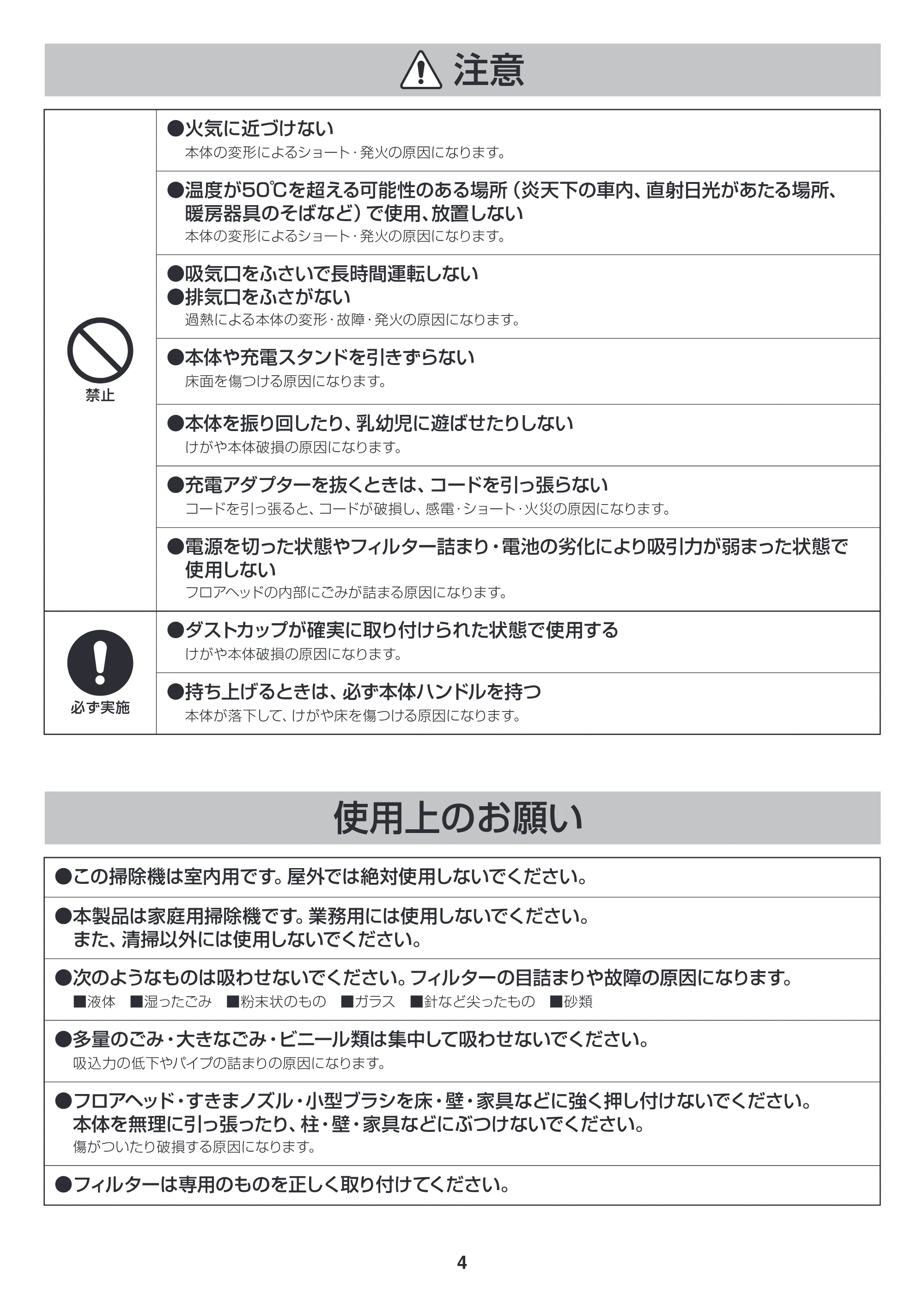 アイリスオーヤマ ESC-7DCK 取扱説明書 — 原本ページ — 4ページ